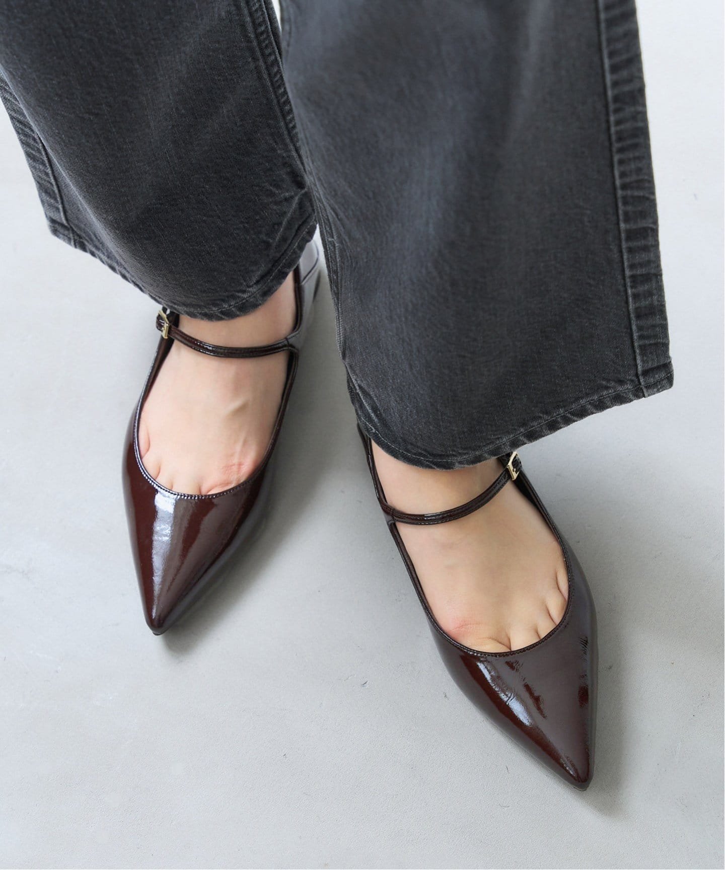 LE TALON｜《追加4》ポインテッドワンストラップフラット | Rakuten