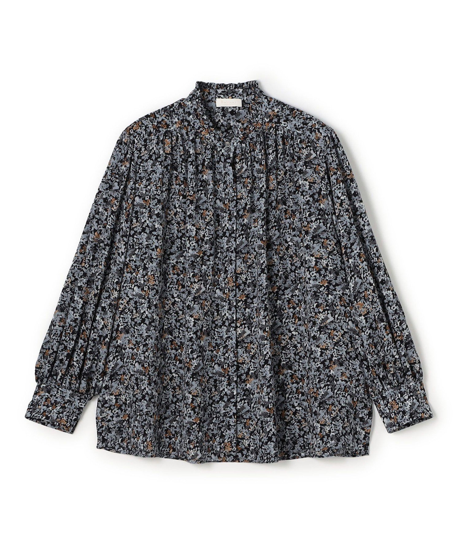 TOMORROWLAND｜ブローフラワープリント フリルブラウス | Rakuten