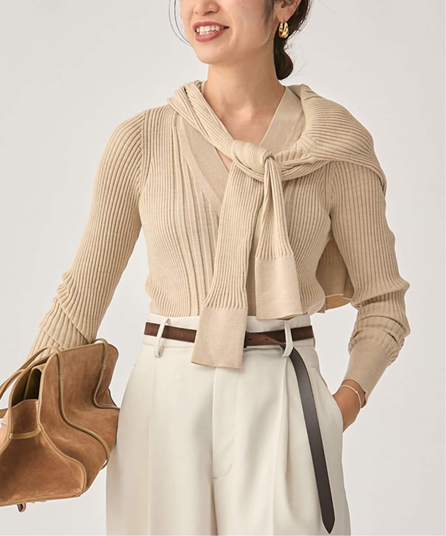 VERMEIL par iena｜SLOWOOL Vネック プルオーバー | Rakuten Fashion