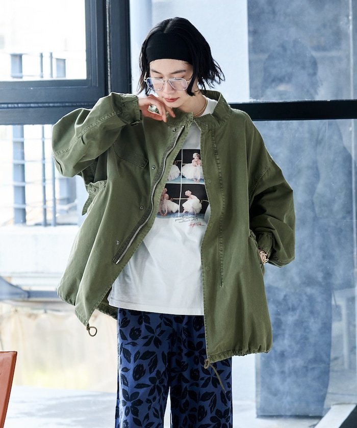 FREAK'S STORE｜M-65 フェード加工 ショートモッズコート/スプリング