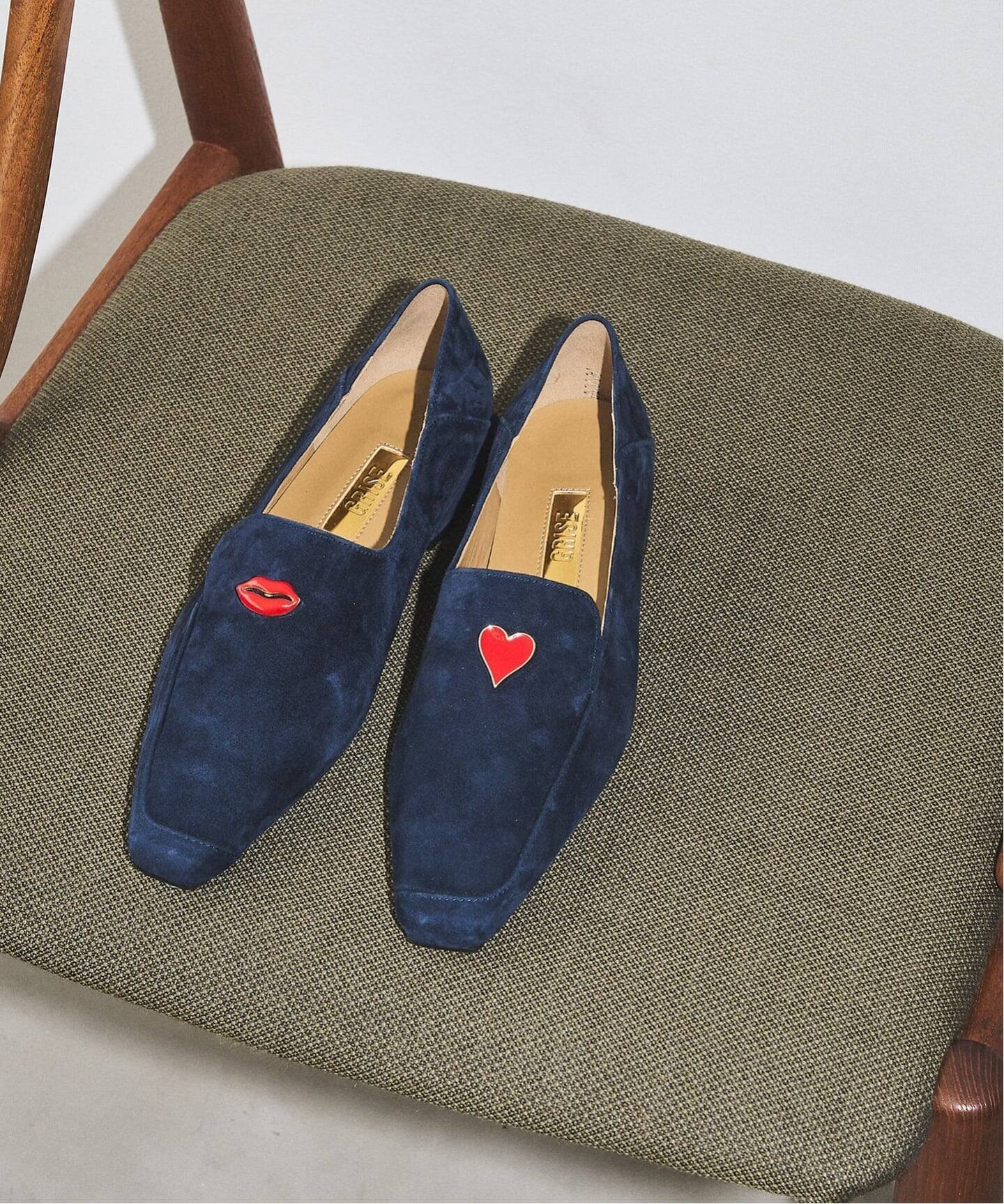 LE TALON｜GRISEレザーナロースクエアモチーフローファー | Rakuten