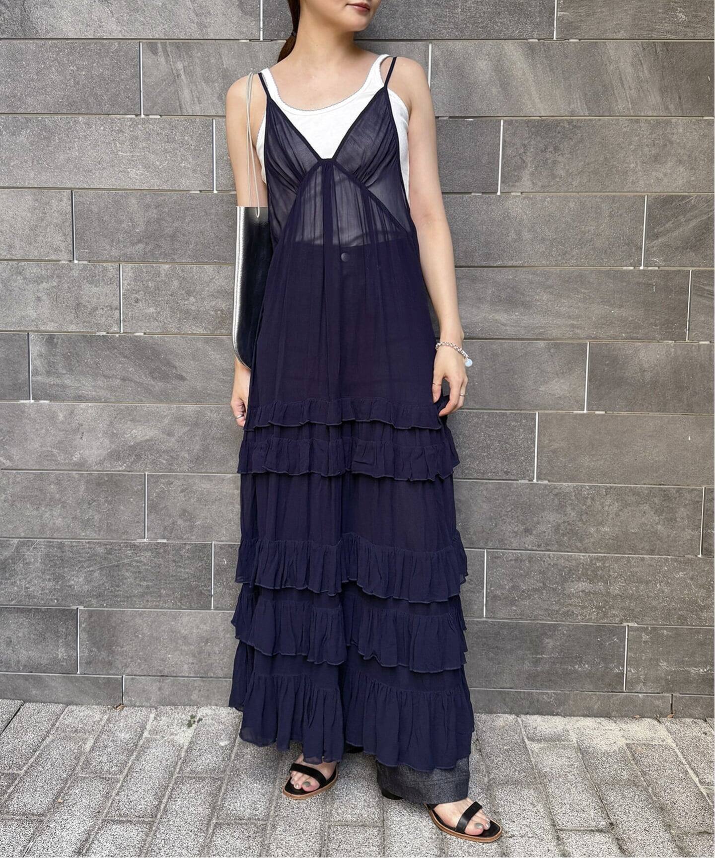 EDIT.FOR LULU｜ティアード キャミソールドレス | Rakuten Fashion