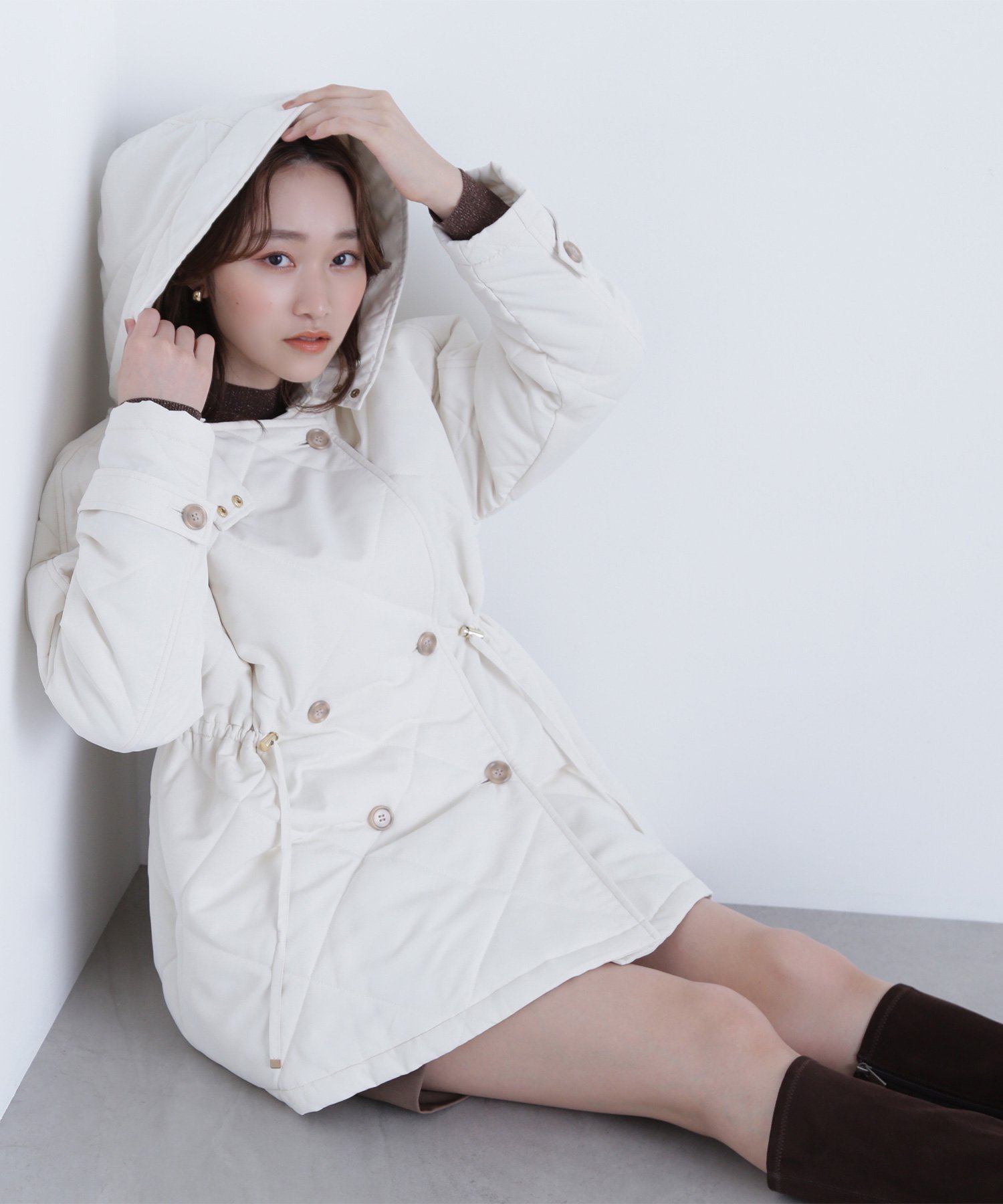 NATURAL BEAUTY BASIC｜2wayダイヤキルティングブルゾン | Rakuten