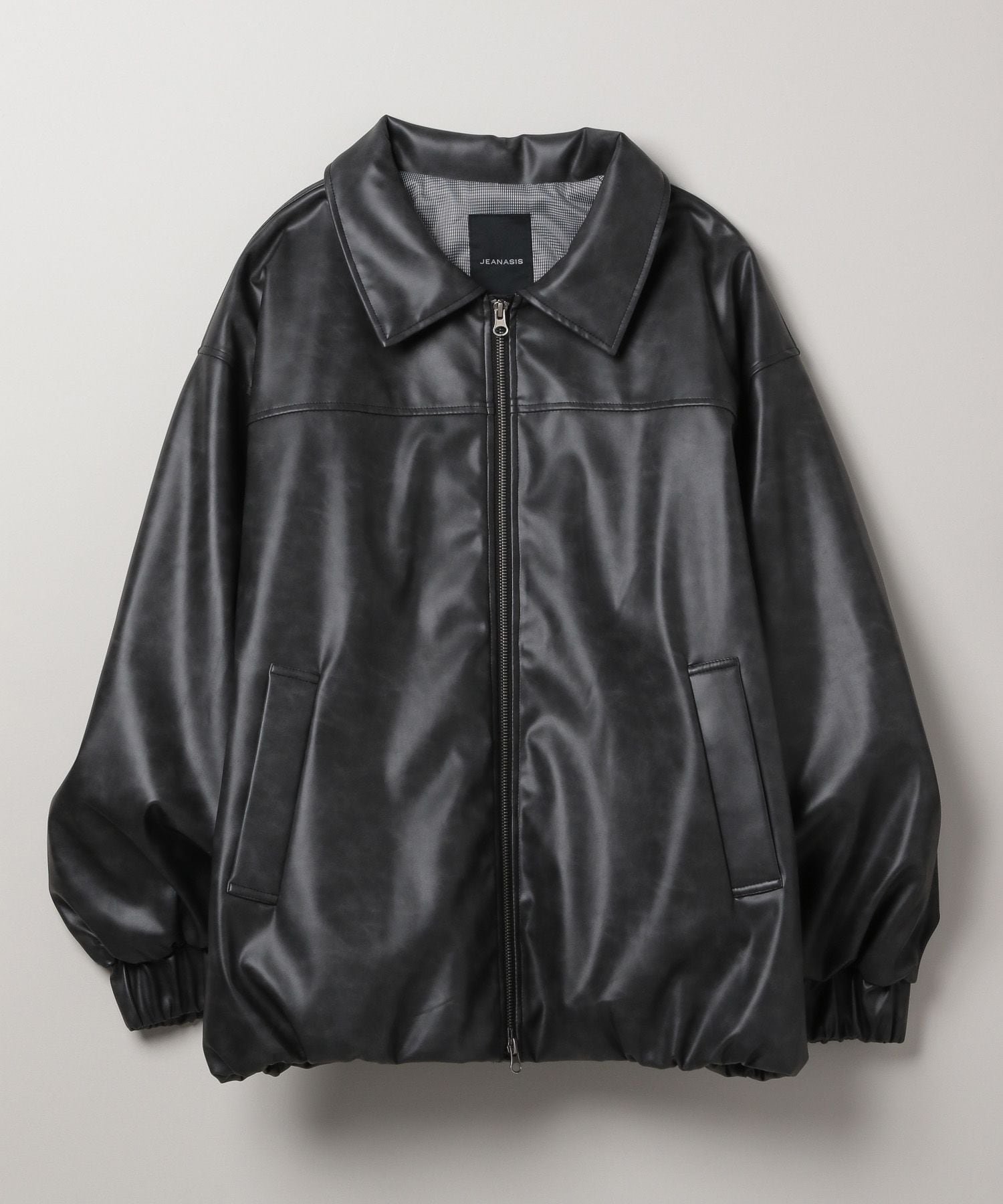 JEANASIS｜ヴィンテージレザーパファーブルゾン【中綿入りで冬の防寒も