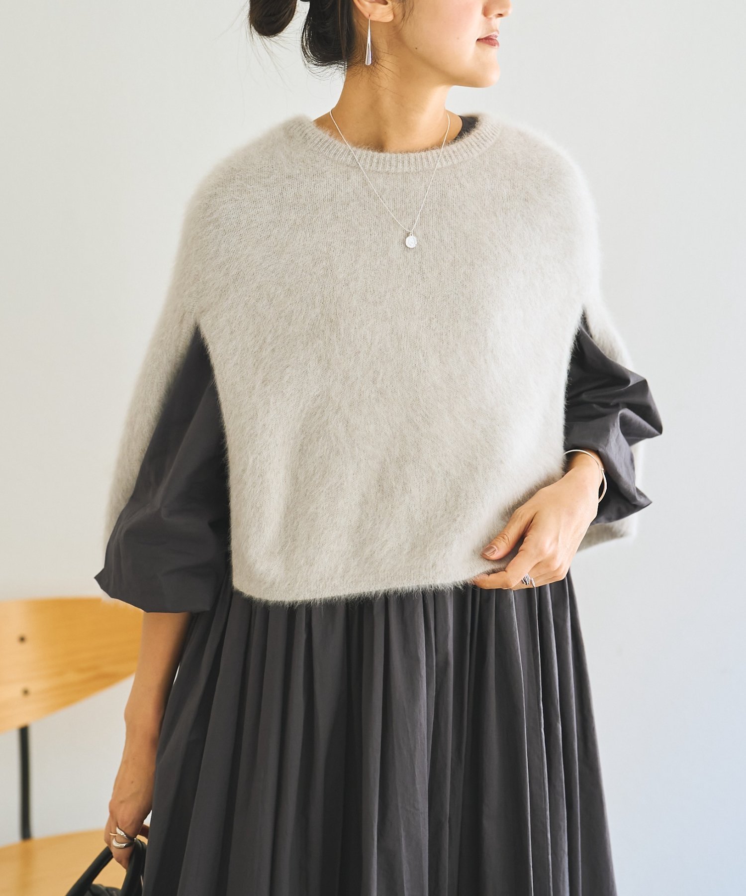 BEARDSLEY｜ファーニットポンチョ | Rakuten Fashion(楽天ファッション