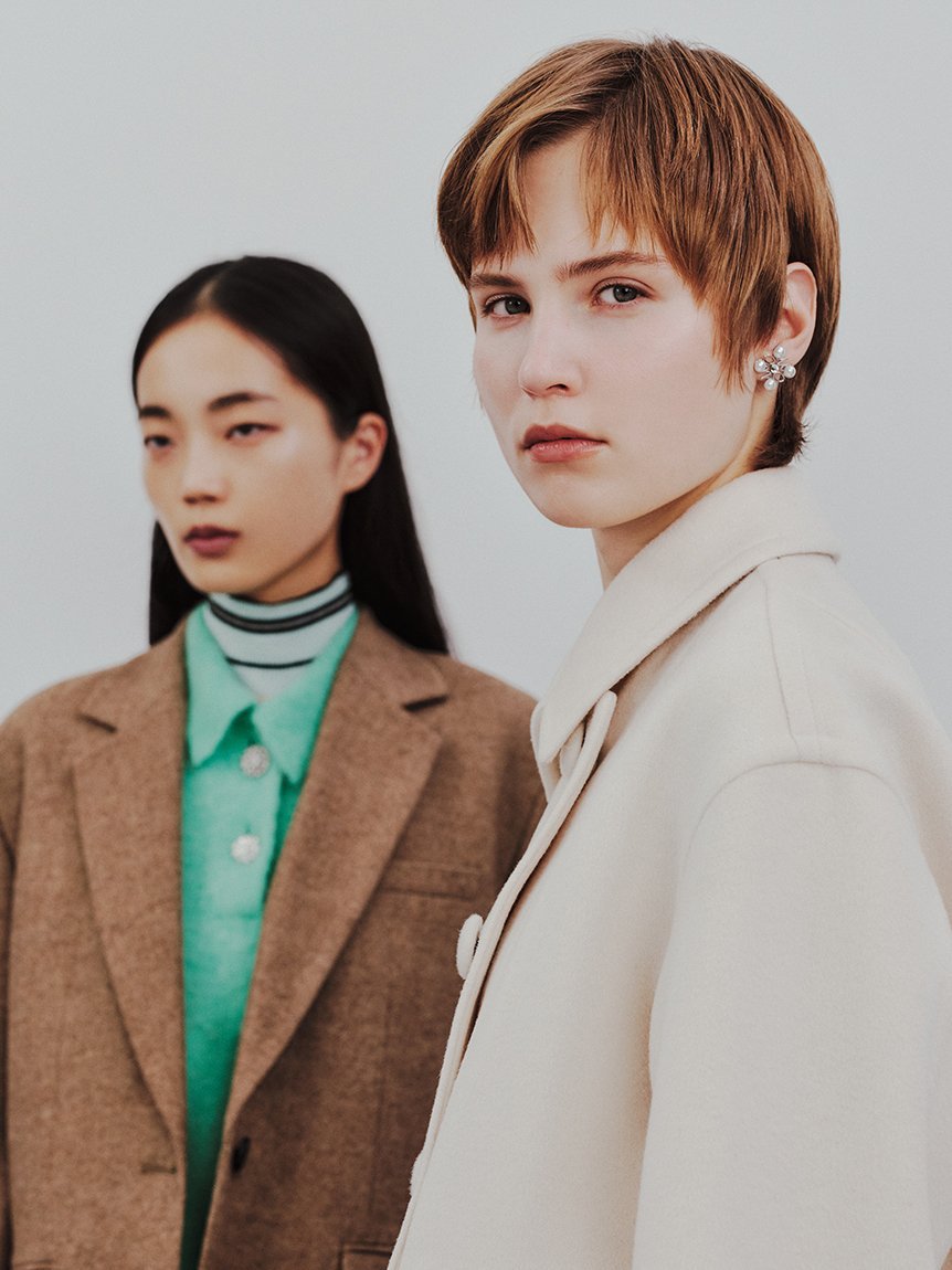 Mila Owen｜ウールカシミヤショート丈ピーコート | Rakuten Fashion