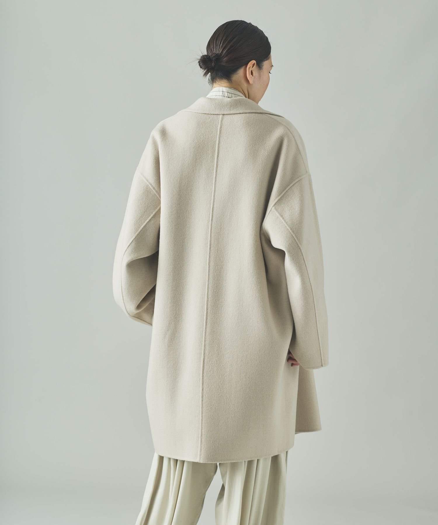 【出品明日まで】カレンソロジー ウールカシミヤビーバーコート　ネイビー Curensology｜<C.S.G>ウールカシミヤビーバーコート | Rakuten Fashion