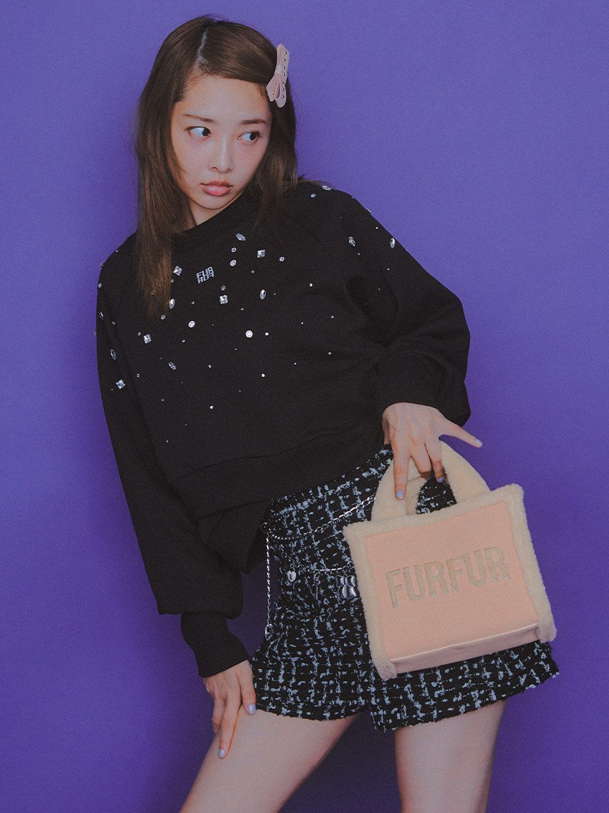FURFUR｜【WEB・一部店舗限定カラー】ムートンロゴトートバッグ