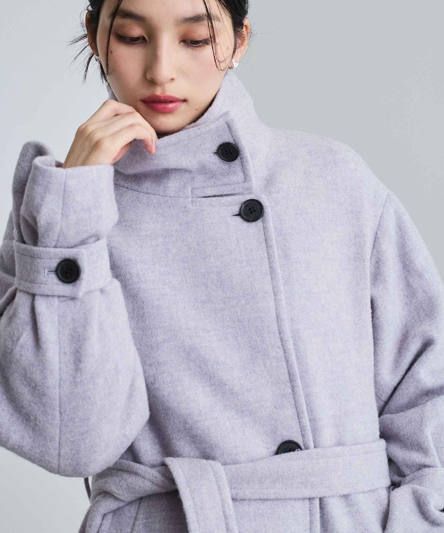 VIS｜【静電気防止】2WAY毛混シャギーロングコート | Rakuten Fashion