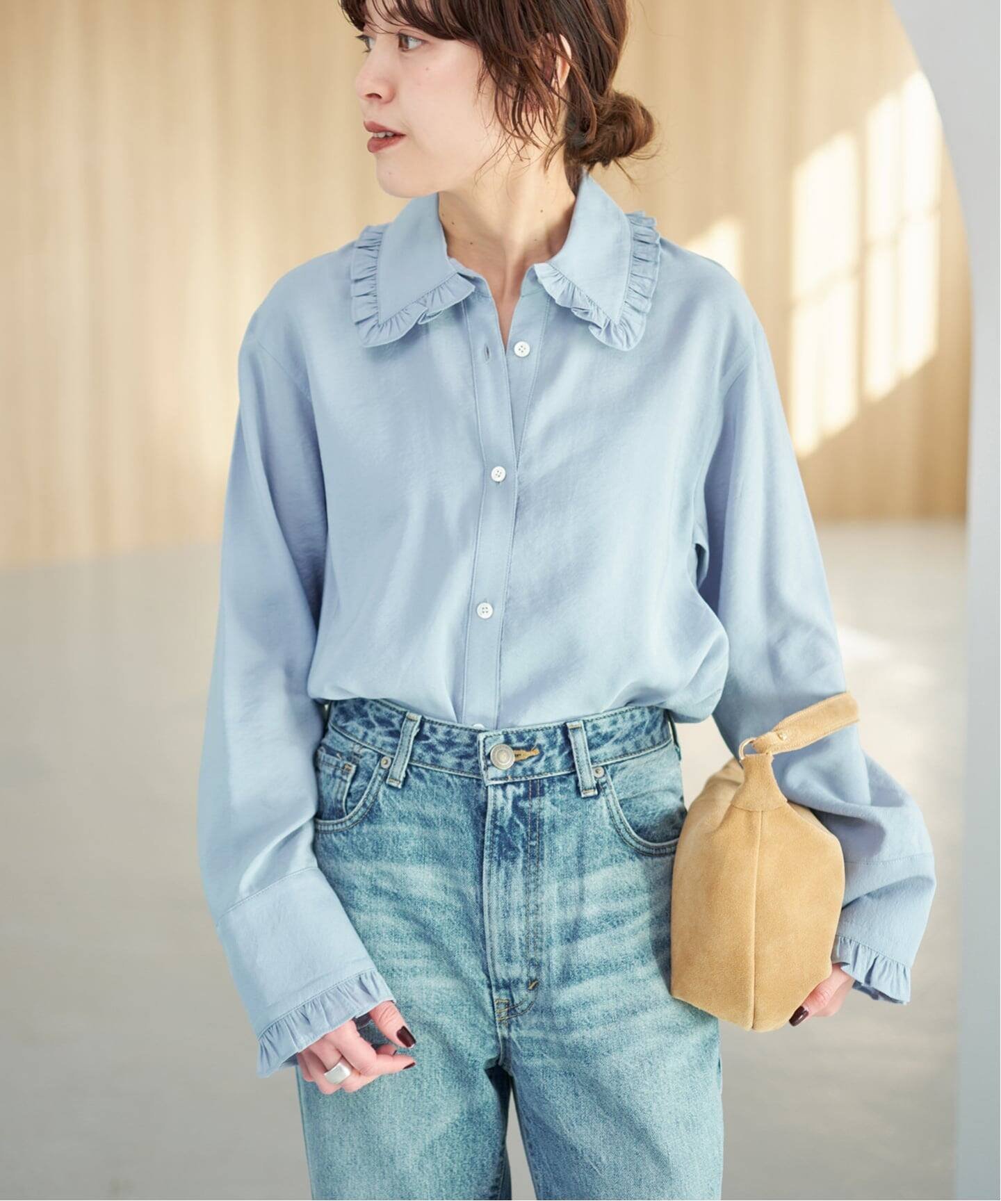 Spick & Span｜《WEB限定 / 追加》フリルカラーブラウス | Rakuten