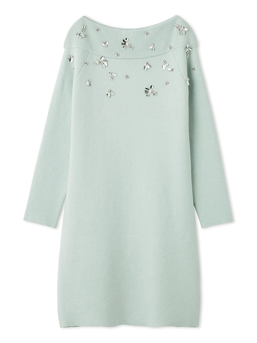 CELFORD｜ペタルビジューニットワンピース | Rakuten Fashion(楽天