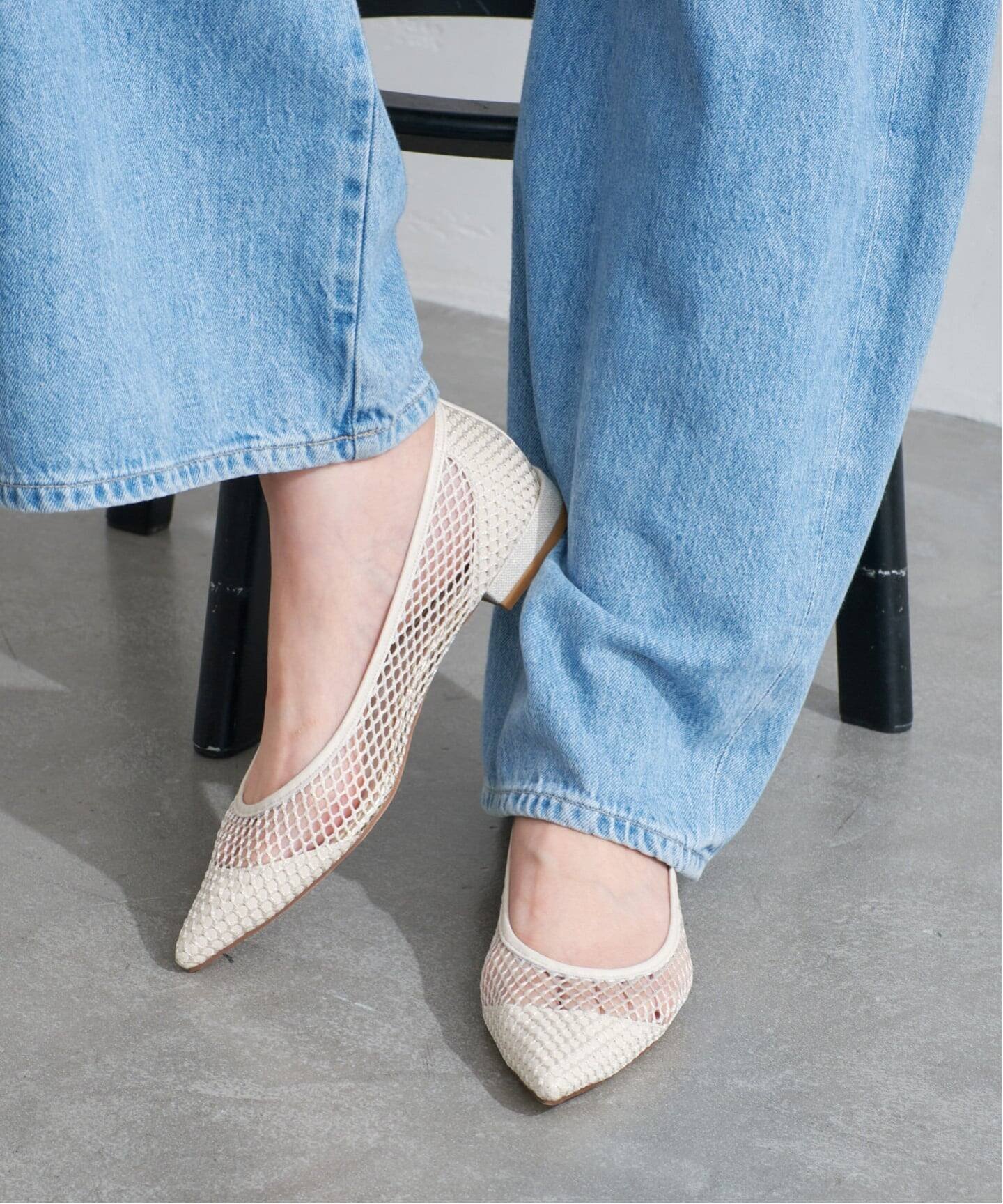 LE TALON｜《追加予約2》ポインテッドネットフラット | Rakuten