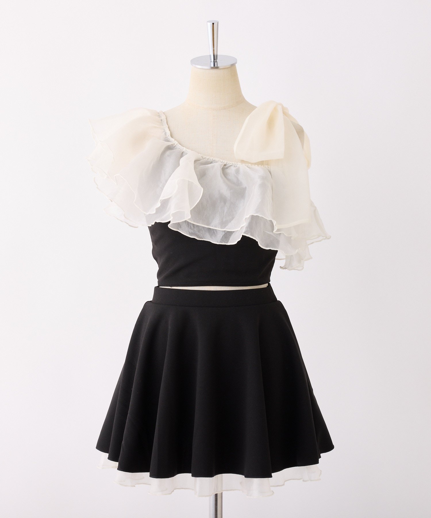 one after another NICE CLAUP｜swimwear/肩リボンワンショル(3点