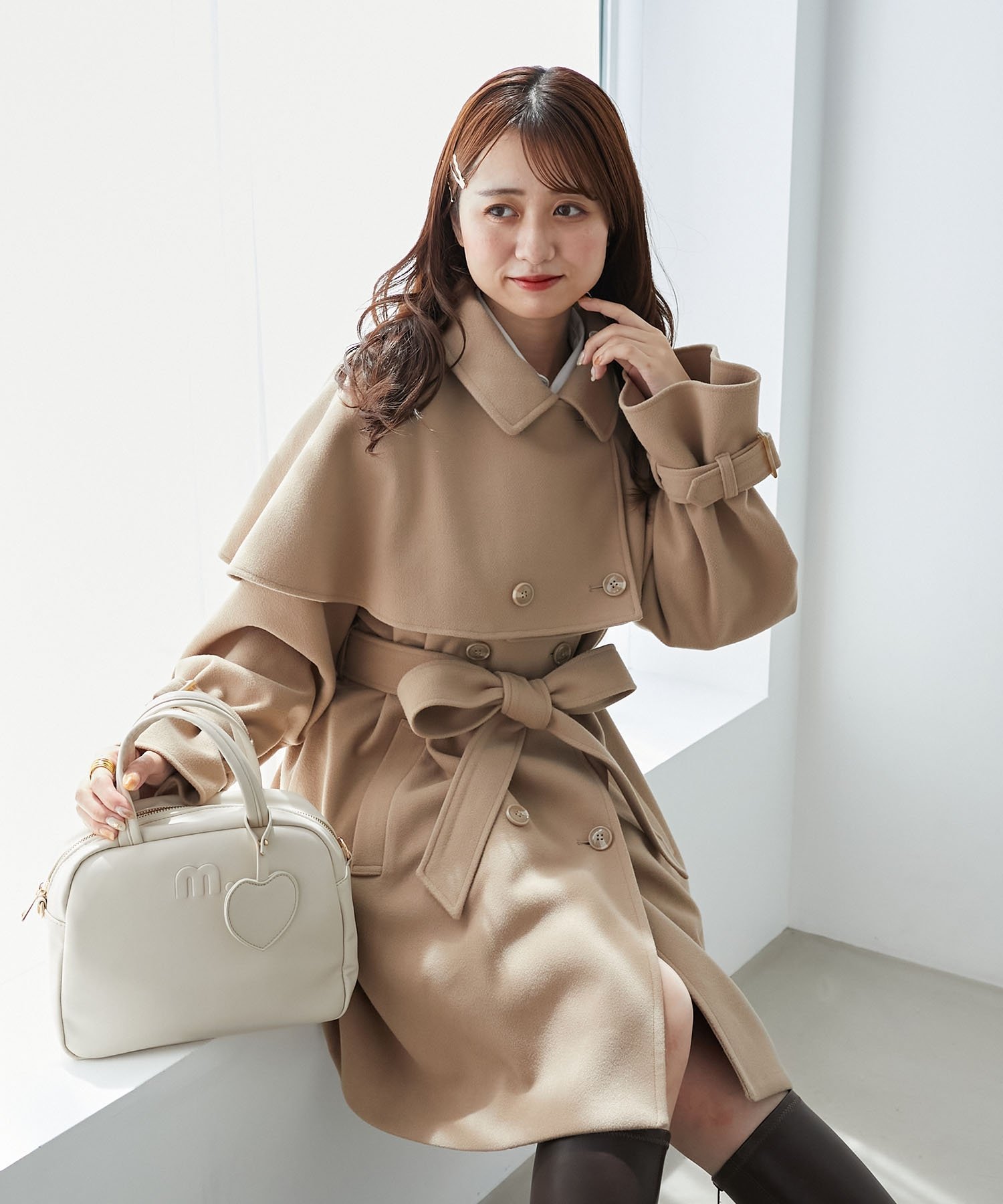 MAJESTIC LEGON｜ケープセットミディコート | Rakuten Fashion(楽天