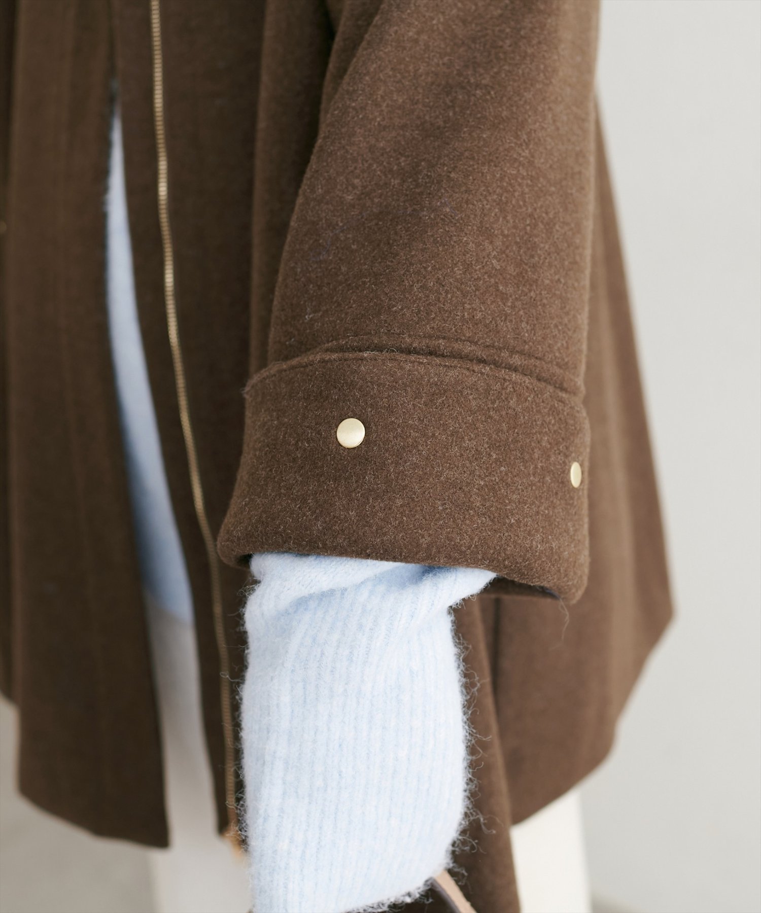 【natural couture】2WAY ノーカラーコート　モカ natural couture｜<osono>2WAYノーカラーコート | Rakuten Fashion