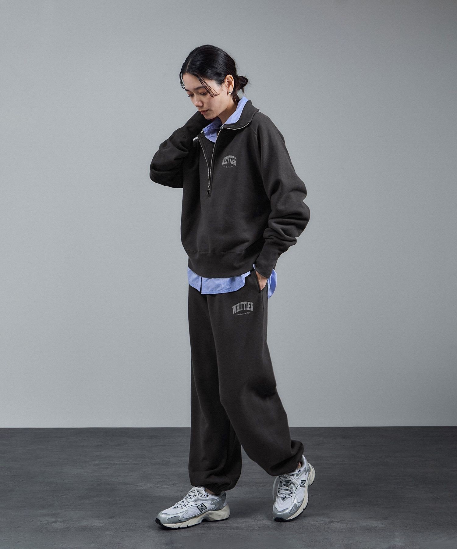 SALON adam et rope'｜【WEB限定】ビンテージライクハーフジップ