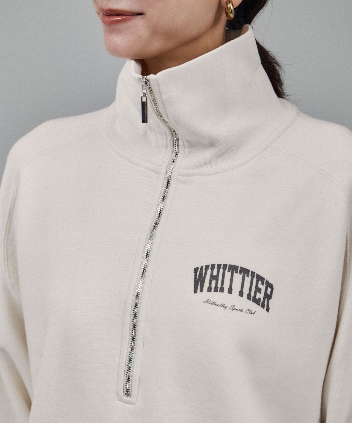 SALON adam et rope'｜【WEB限定】ビンテージライクハーフジップ