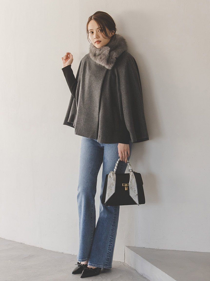 SNIDEL｜ショートケープコート | Rakuten Fashion(楽天ファッション