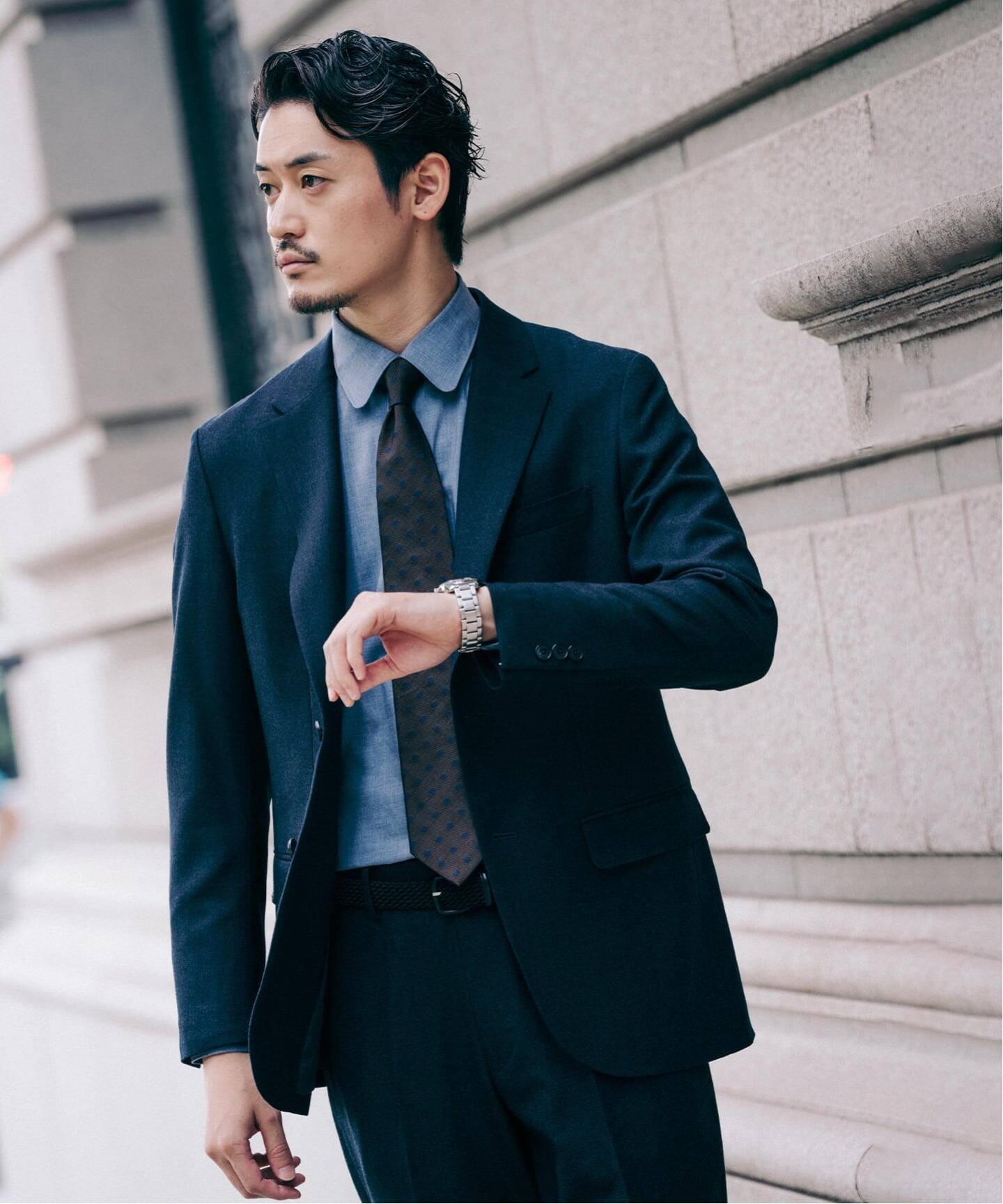 EDIFICE｜SUPER 120's ウールサキソニー 2ボタン ジャケット