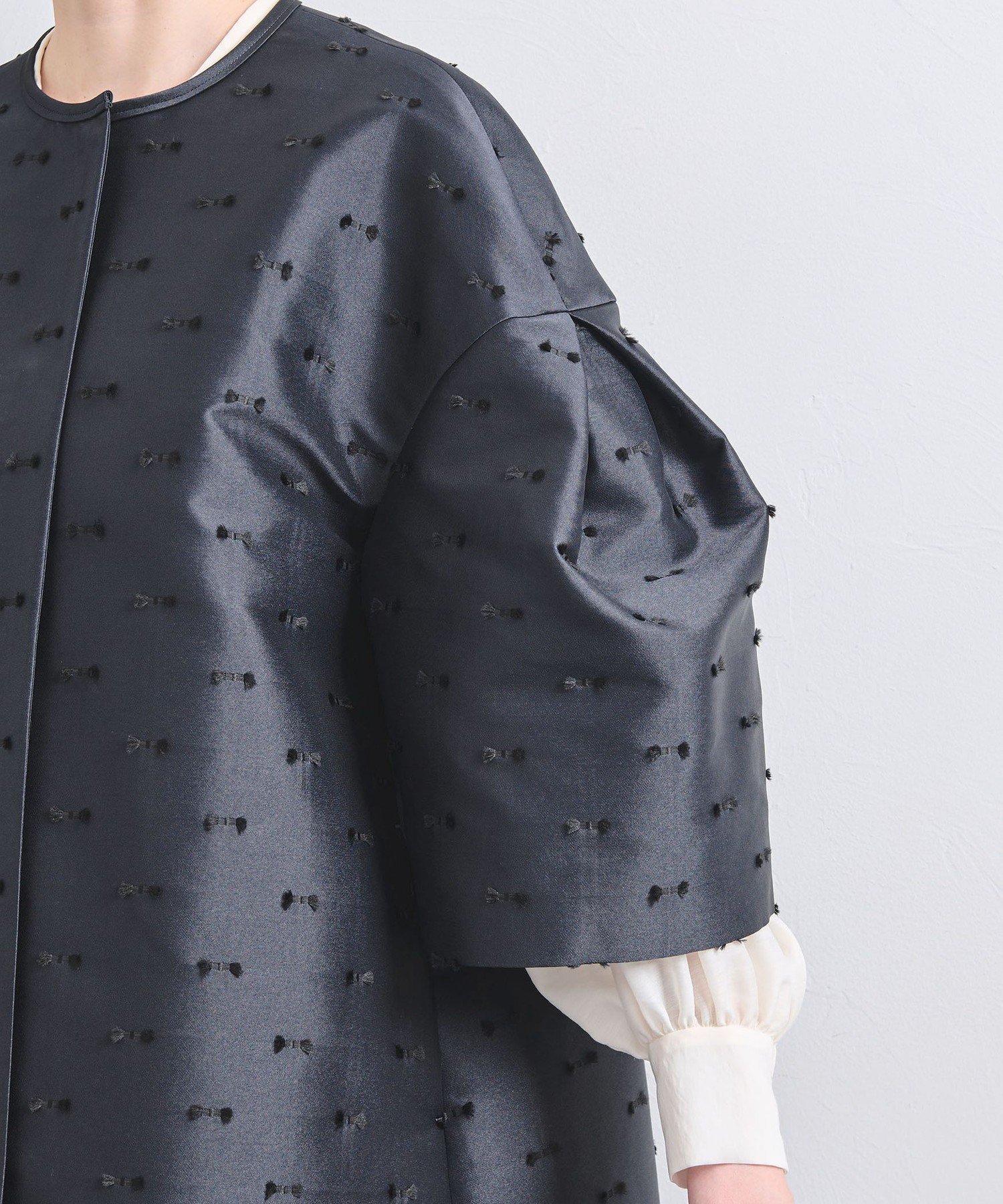 UNITED ARROWS LTD. OUTLET｜リボン カットジャガード コート