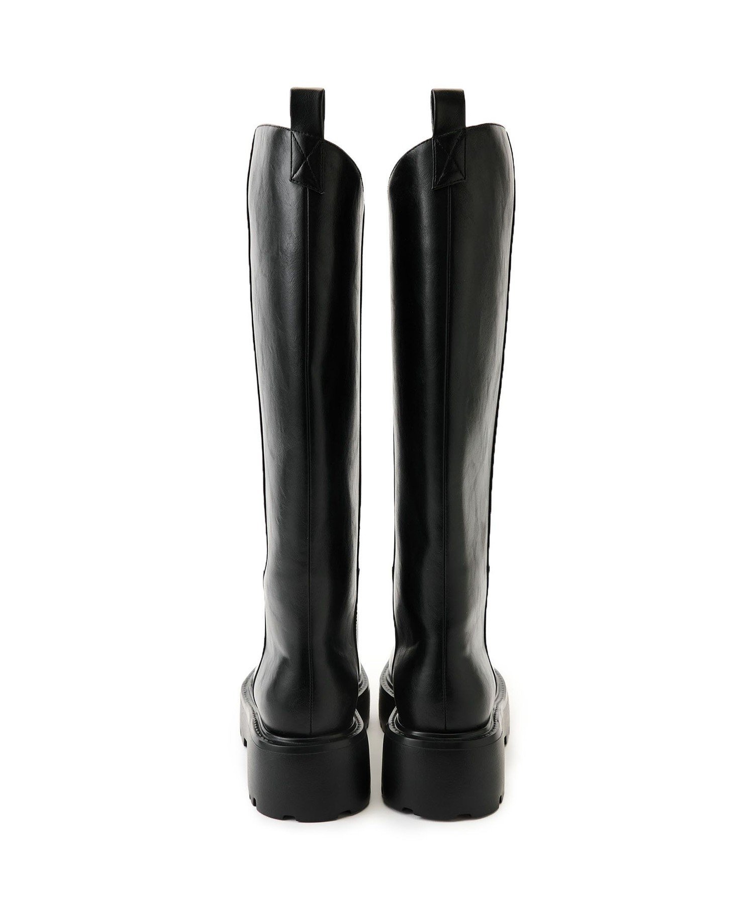 美品 SYユナイテッドアローズ <SY>ボリュームソールプレーンロングブーツ厚底 SY＞ボリュームソールプレーン ロングブーツ55○↑