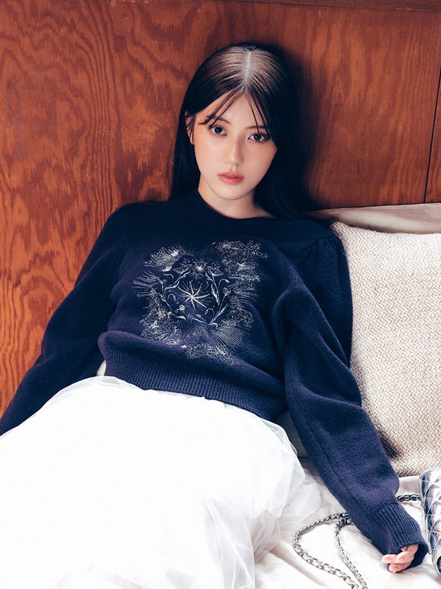 FRAY I.D｜エトワールエンブロイダリーニット | Rakuten Fashion(楽天