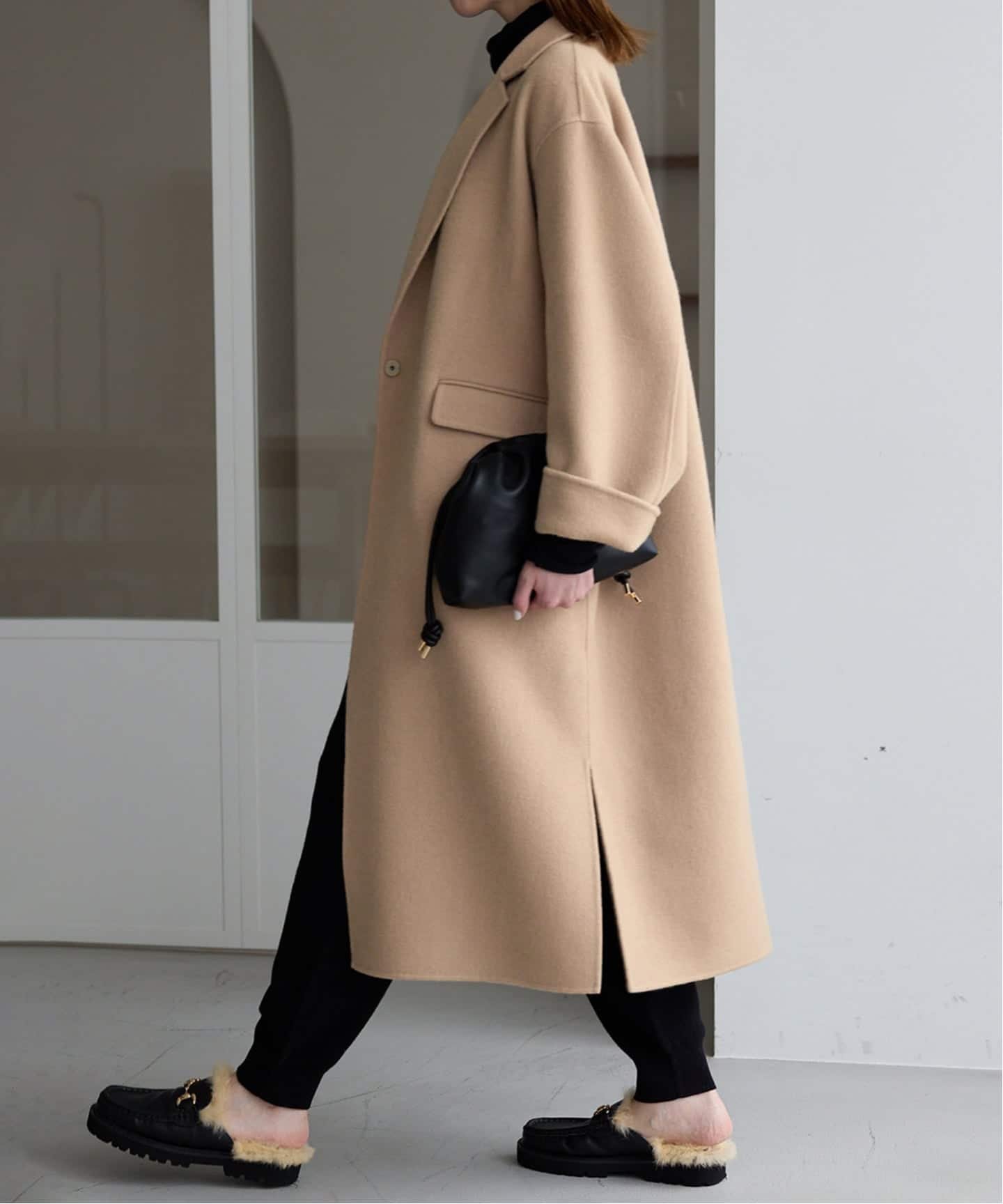 SLOBE IENA｜《追加》souple woolダブルフェイスチェスターコート