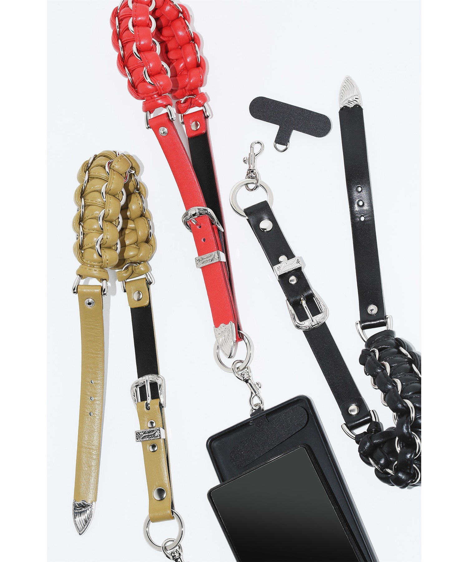 TOGA｜Leather braid phone handle strap | Rakuten Fashion(楽天