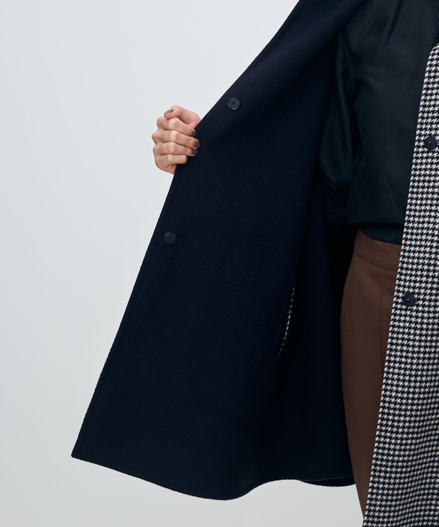 TOMORROWLAND｜スーパーダブルフェイス リバーシブルマントコート