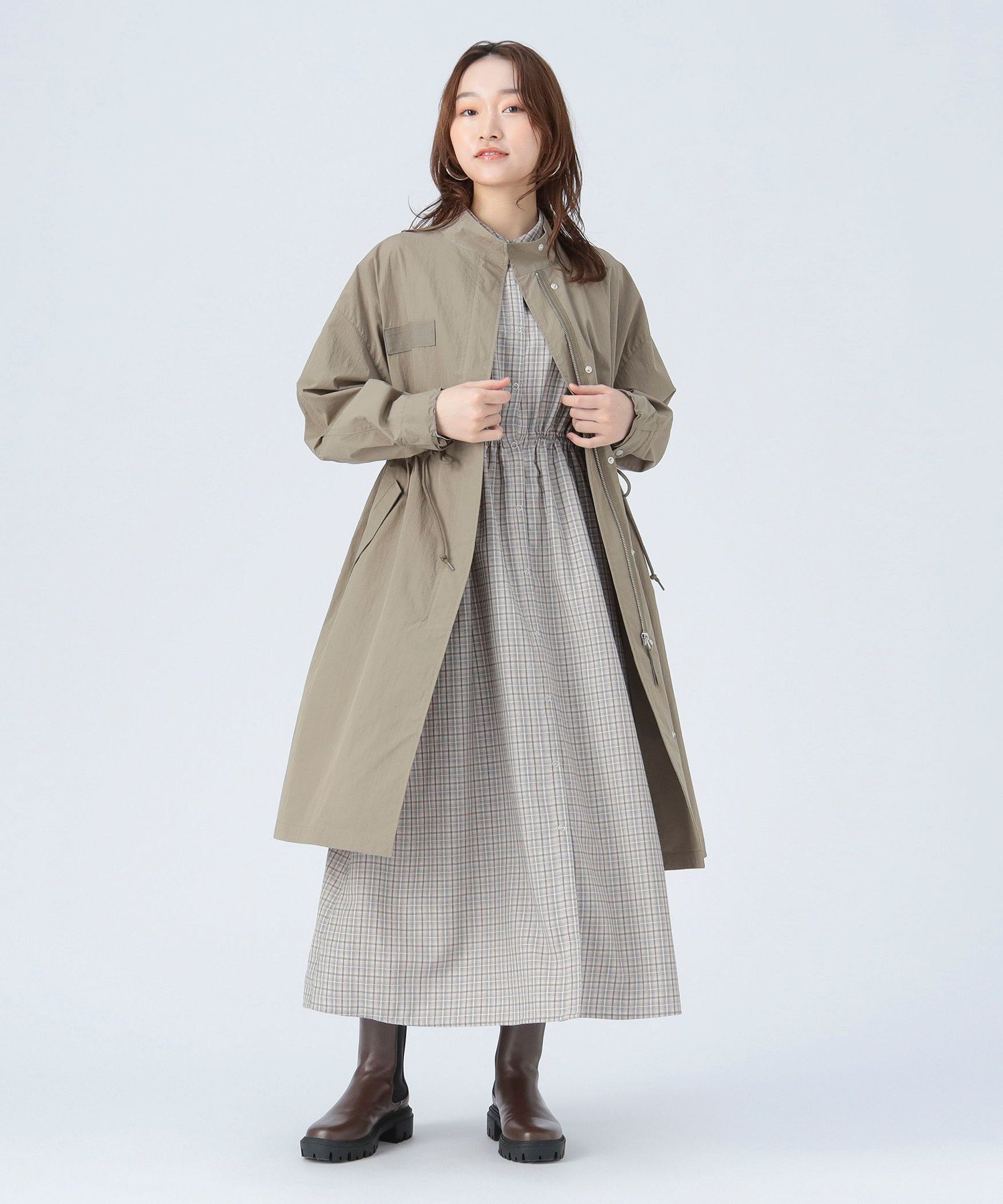 BEAMS HEART｜【洗濯可】撥水 ナイロン モッズ コート 26SS レディース