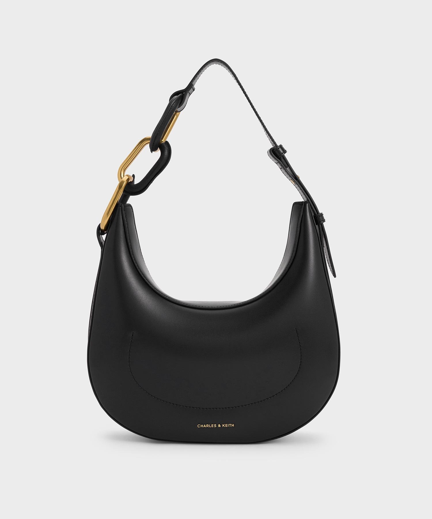 CHARLES & KEITH｜Kora コラ メタリックアクセントムーンバッグ