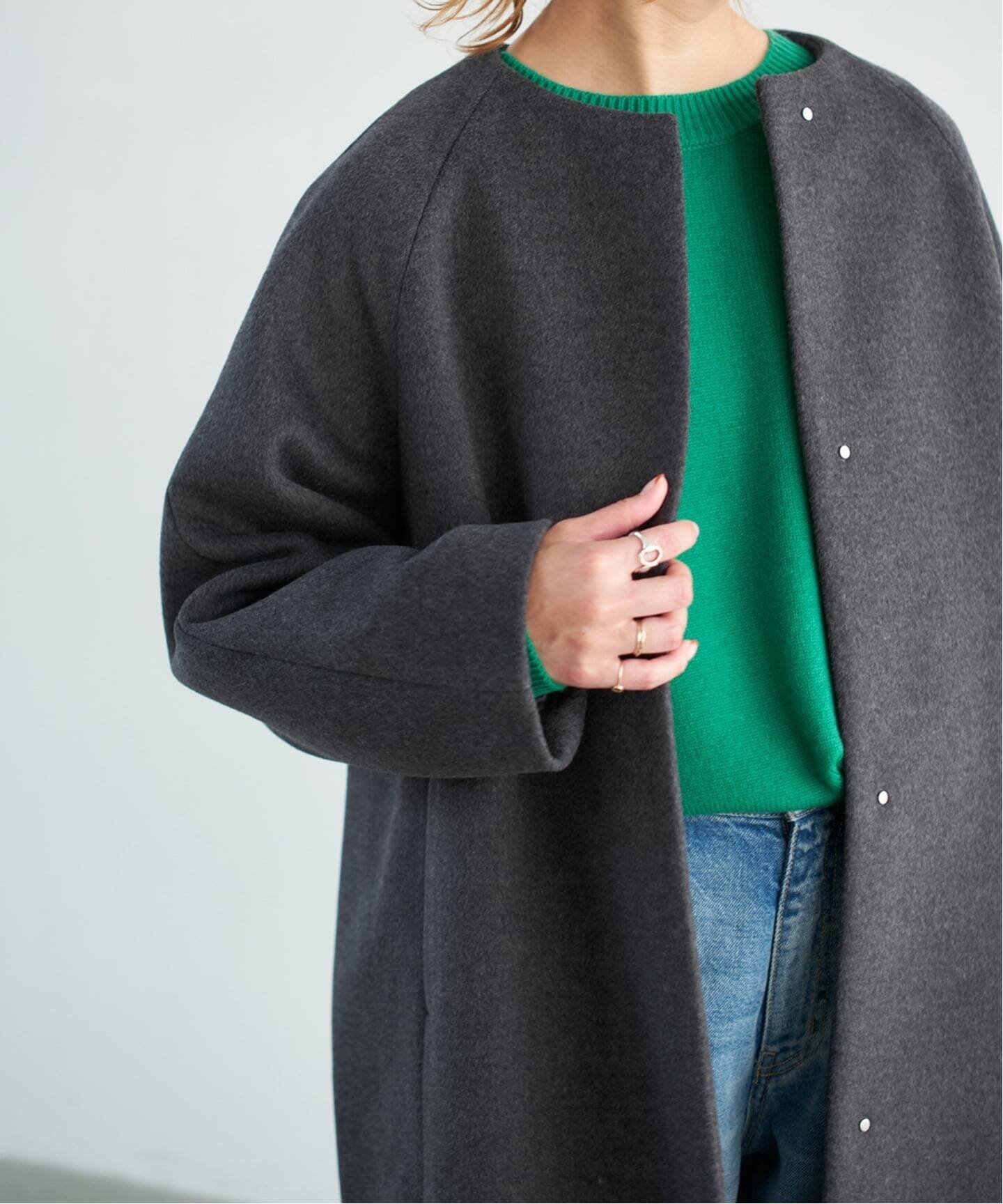 Spick & Span｜《追加》S160ビーバーノーカラーコート | Rakuten