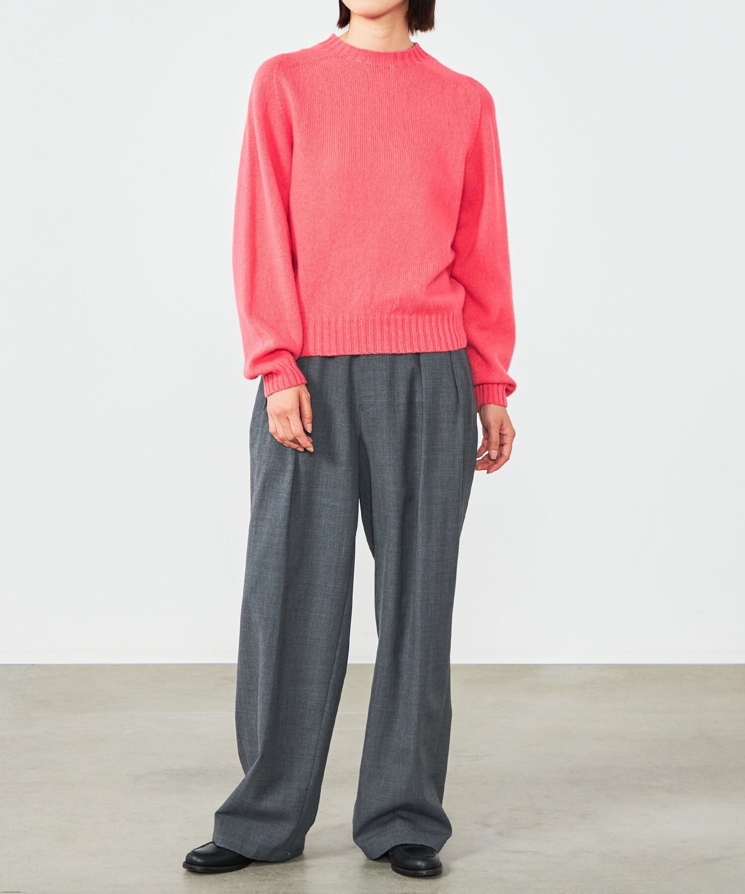 Bshop｜MORRIS & SONS | ジーロンラム クルーネックニット WOMEN