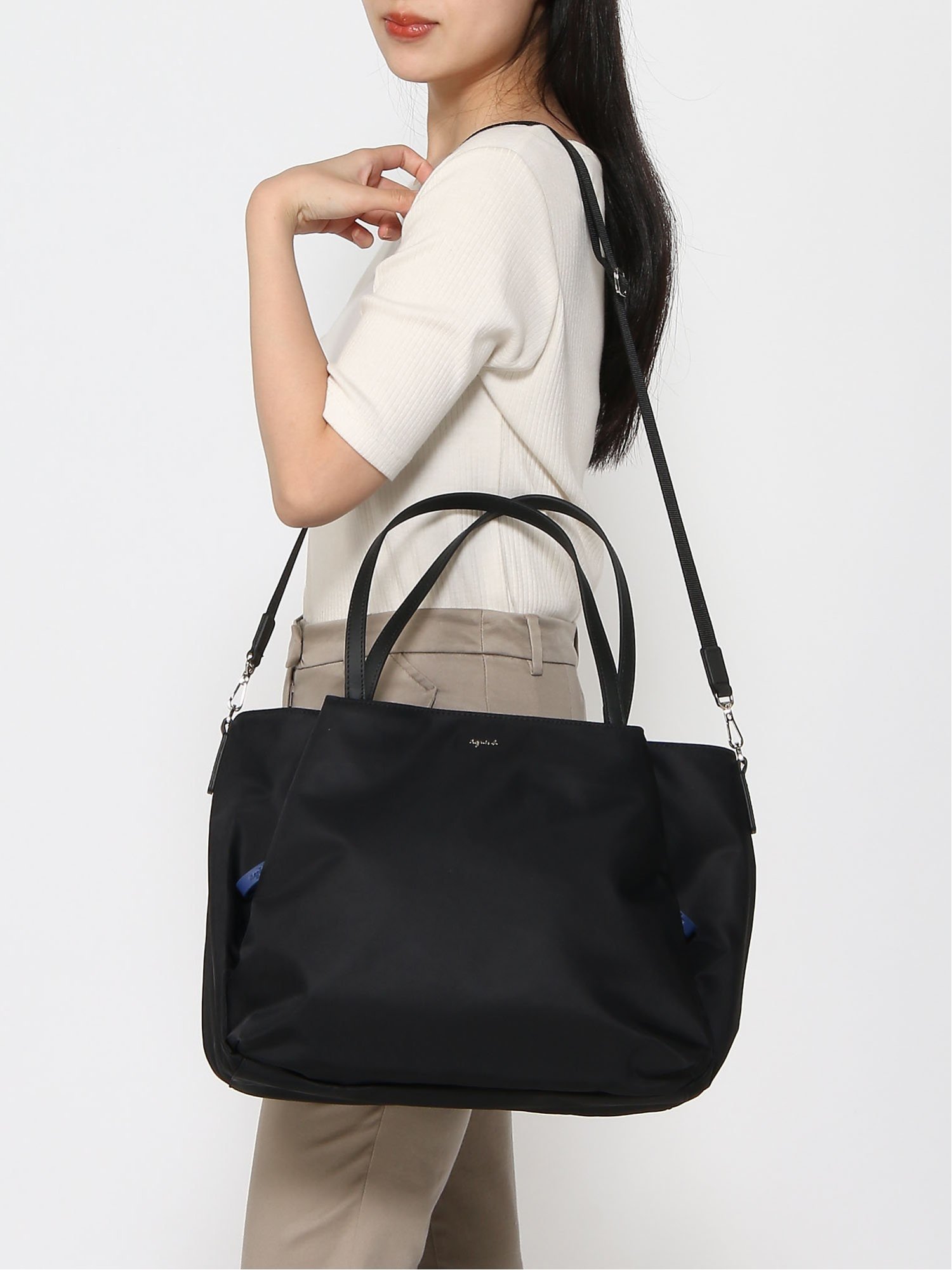 agnes b.｜2wayトートバッグ OAS14-01 | Rakuten Fashion(楽天