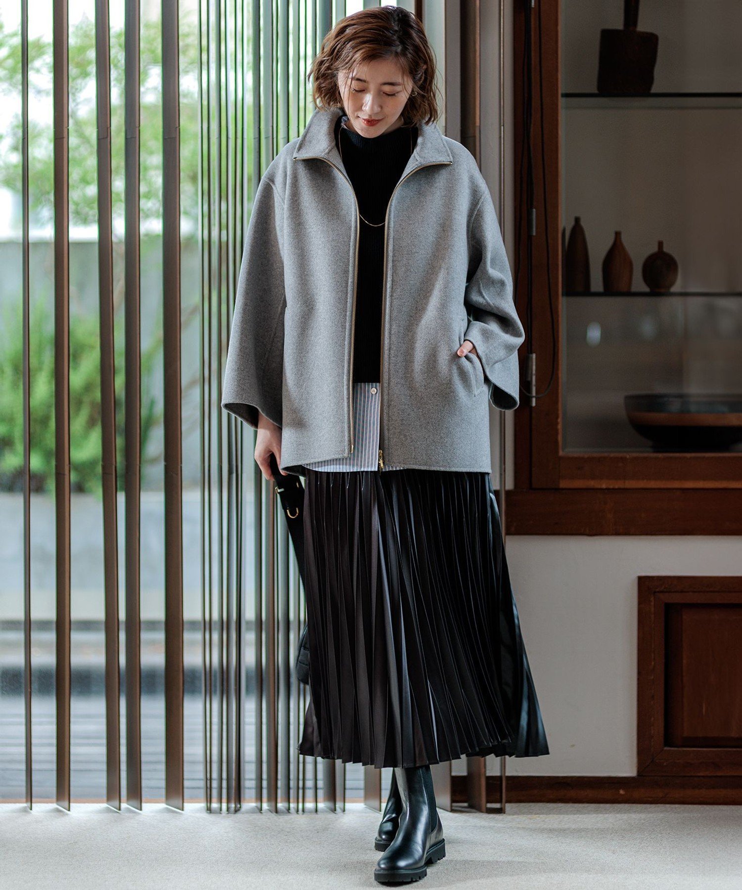 23区｜ウールリバー スタンドカラーコート | Rakuten Fashion(楽天