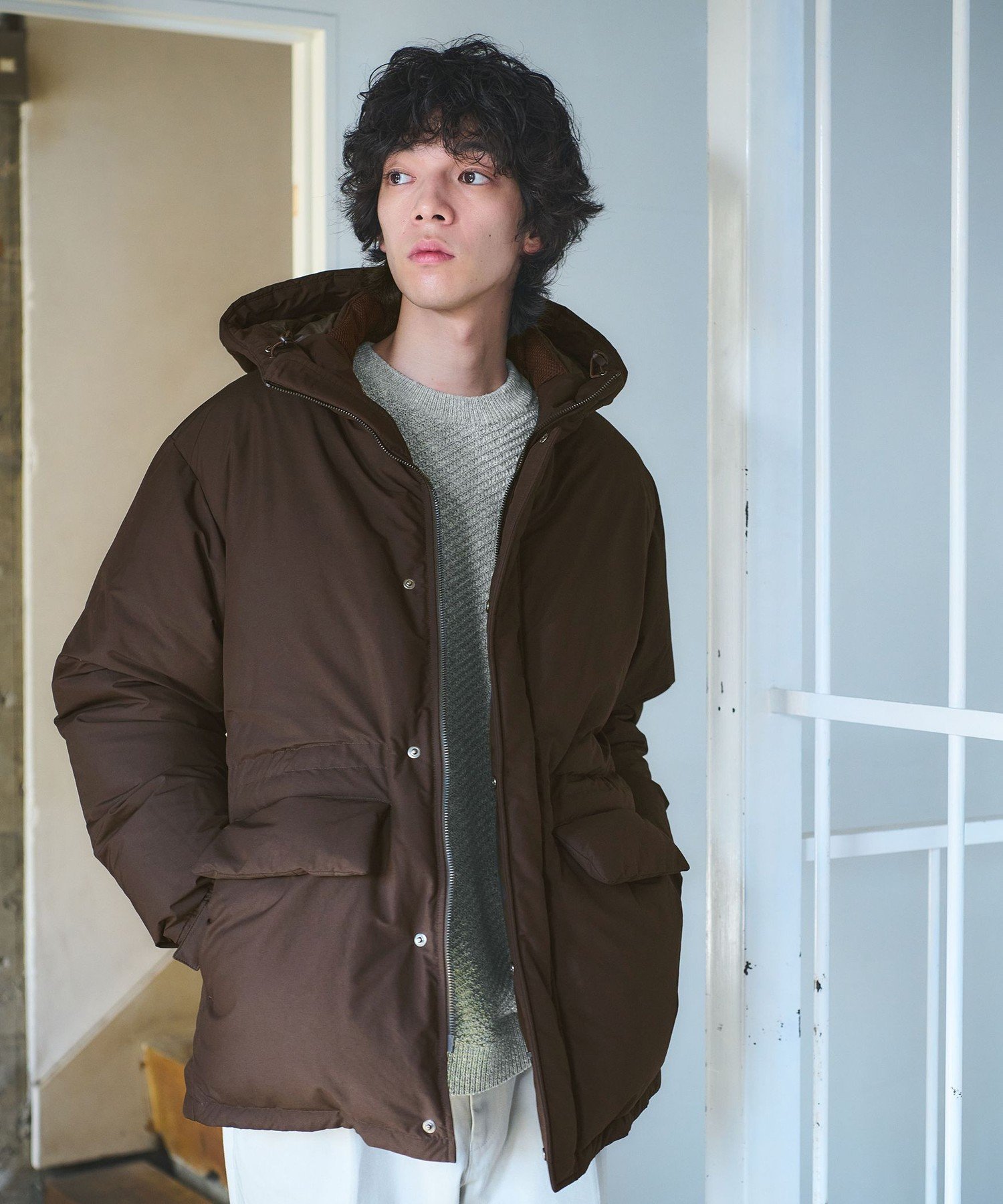 UNITED ARROWS green label relaxing｜DICROS フード ダウン ブルゾン