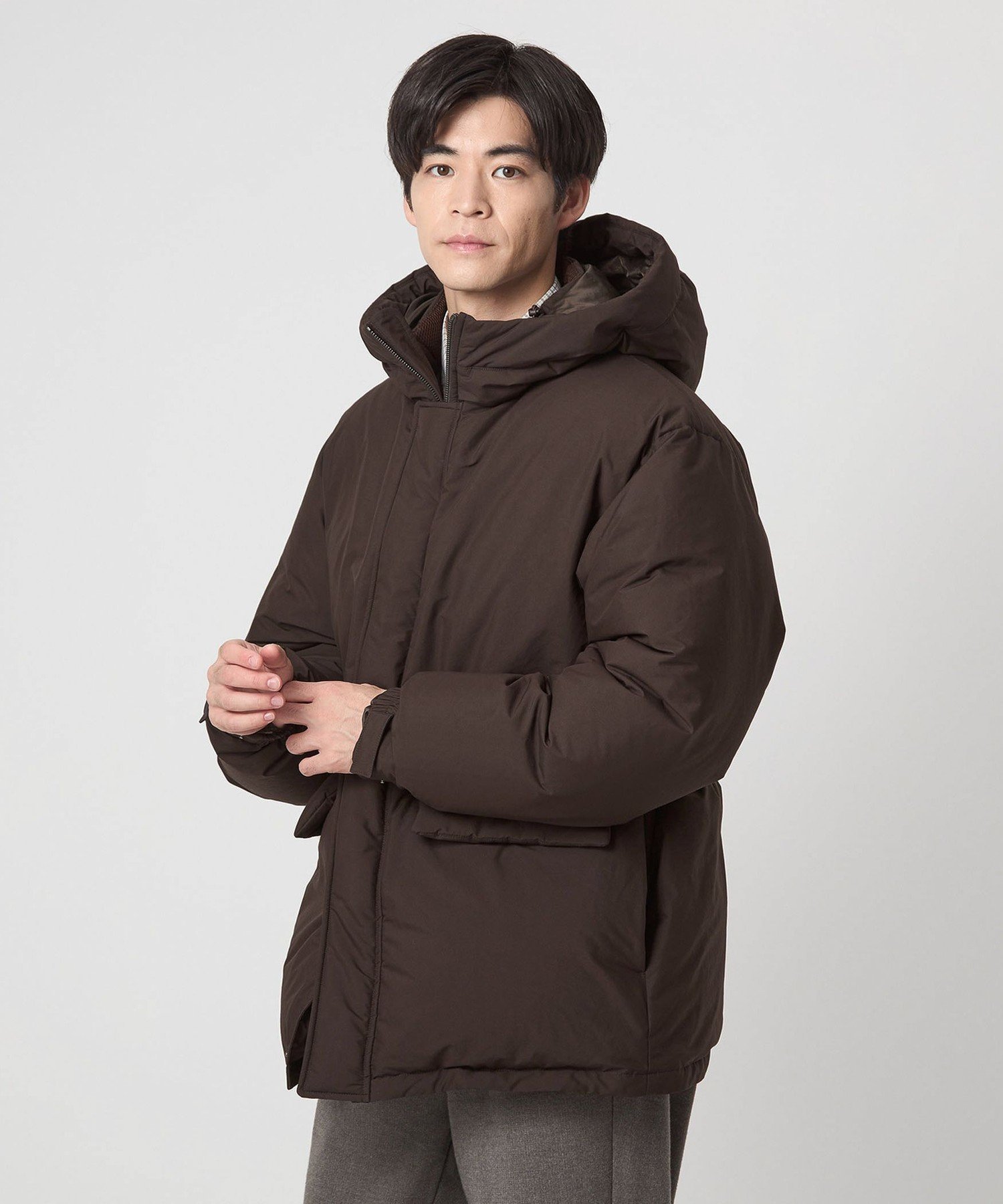 UNITED ARROWS green label relaxing｜DICROS フード ダウン ブルゾン