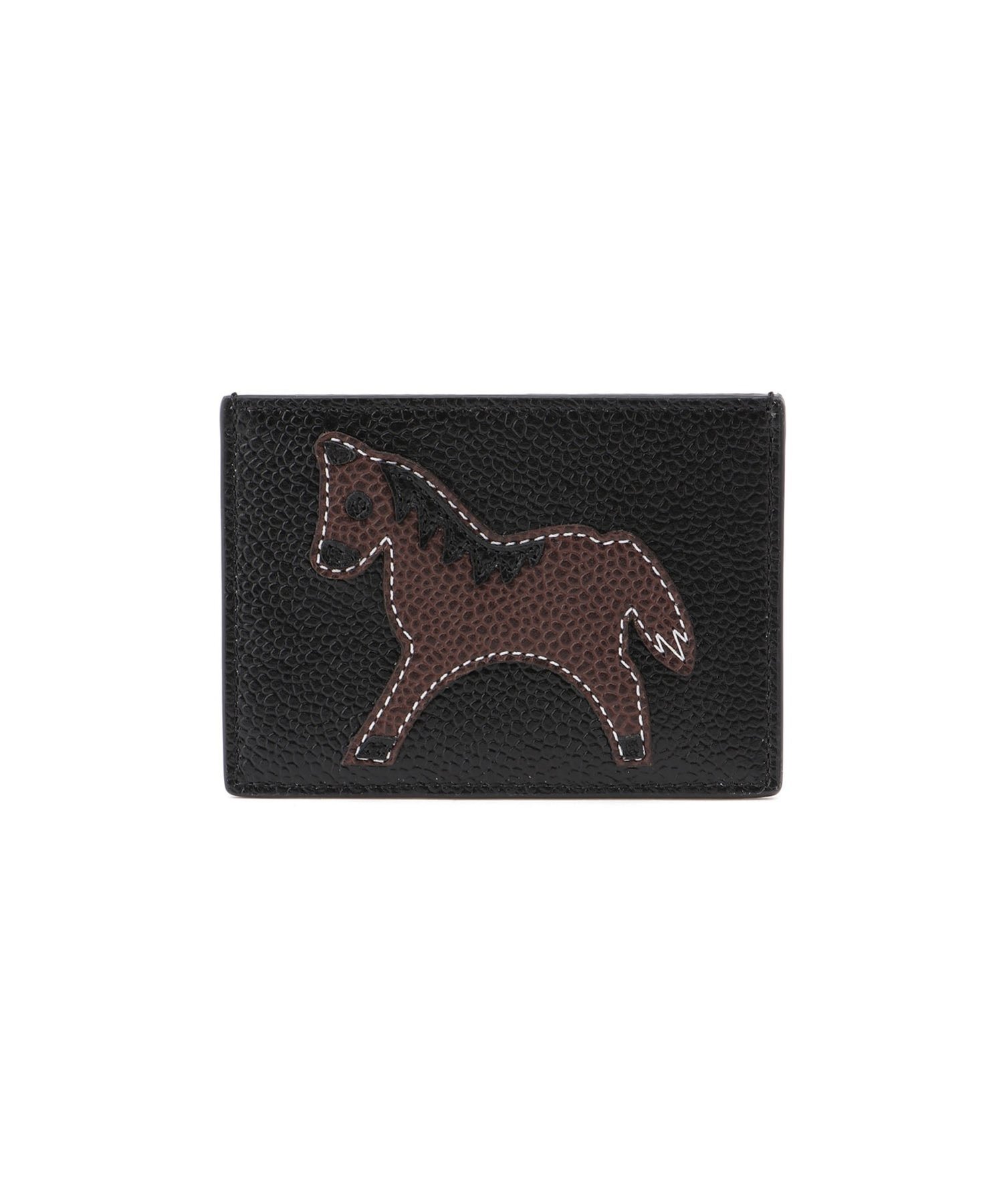 THOM BROWNE(トムブラウン)｜SINGLE CARD HOLDER W/ HORSE APPLIQUE IN