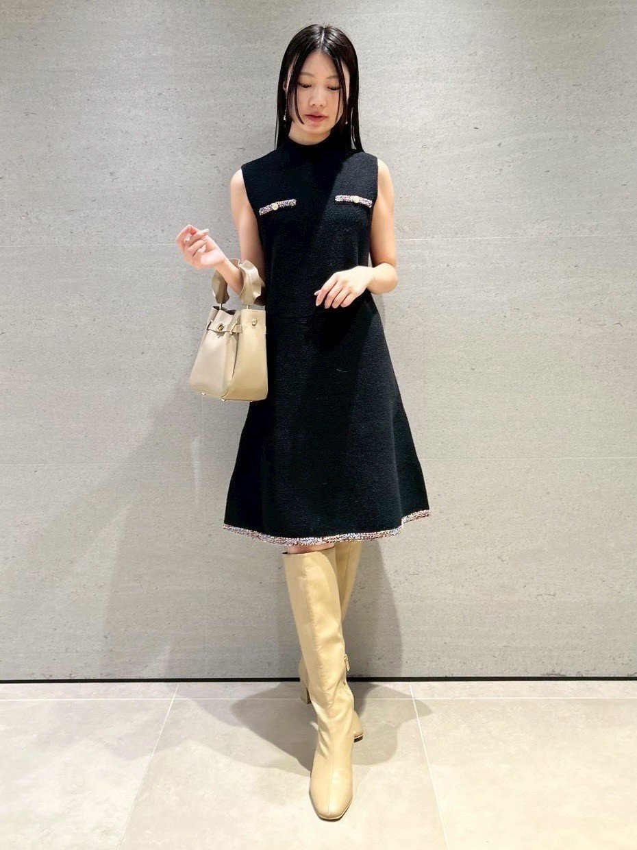 CELFORD｜【限定カラーあり】トリムミニニットワンピースセット