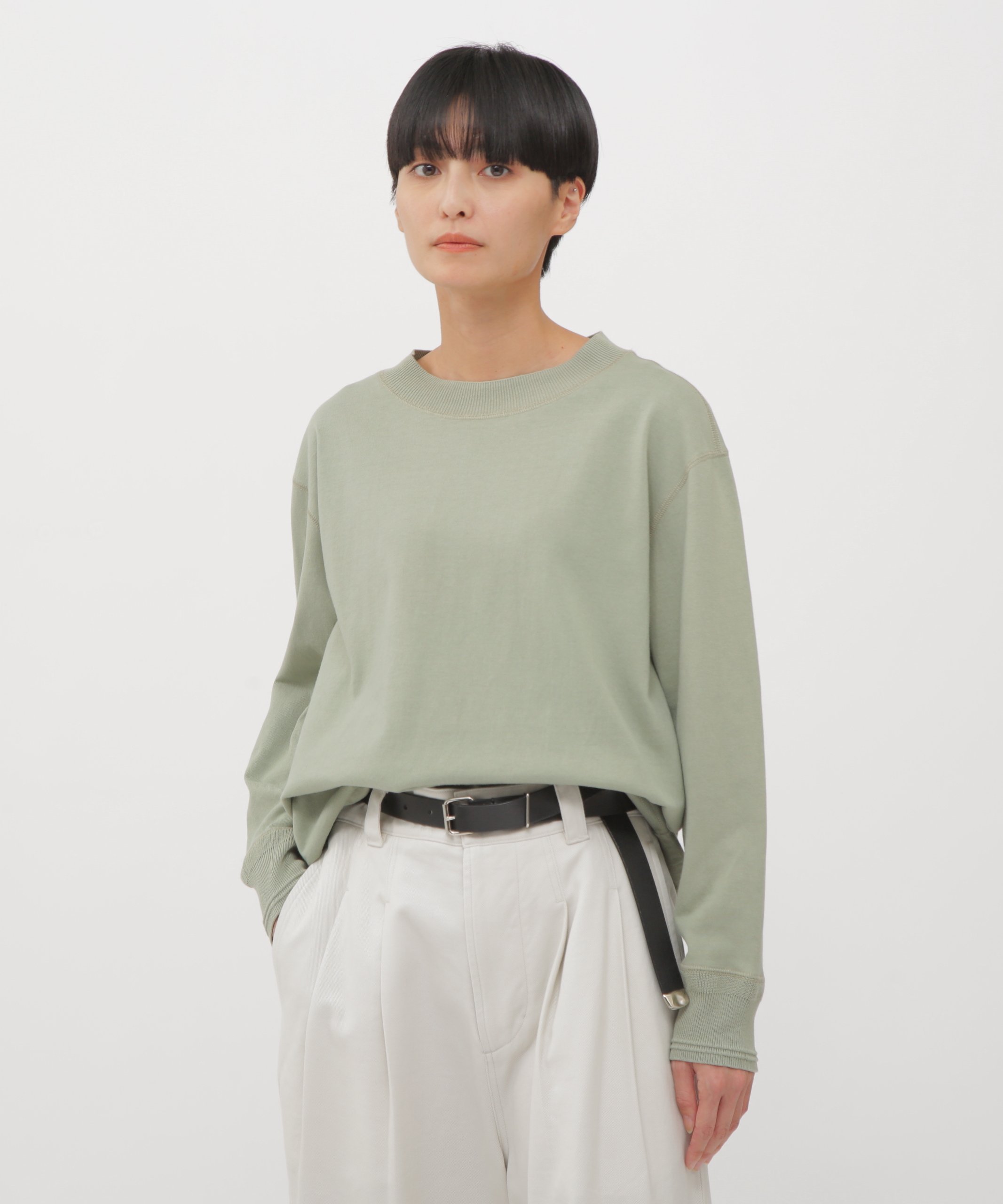 MARGARET HOWELL｜LIGHT DENSED COTTON JERSEY TOP | Rakuten Fashion