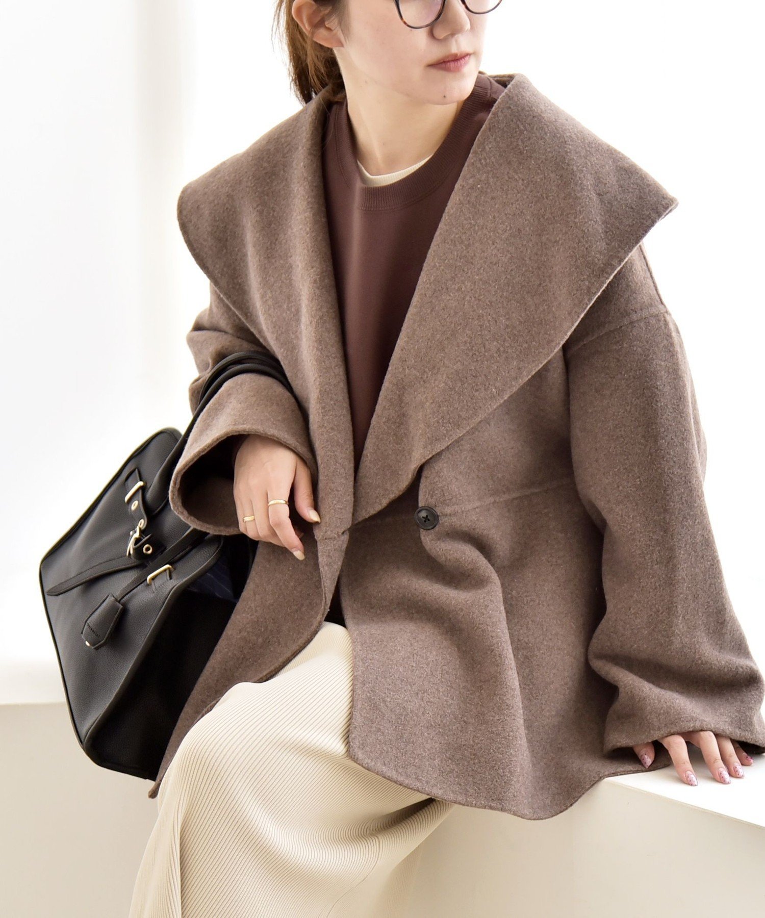 SHIPS｜quaranciel: リバー ケープ ショート コート 25AW | Rakuten