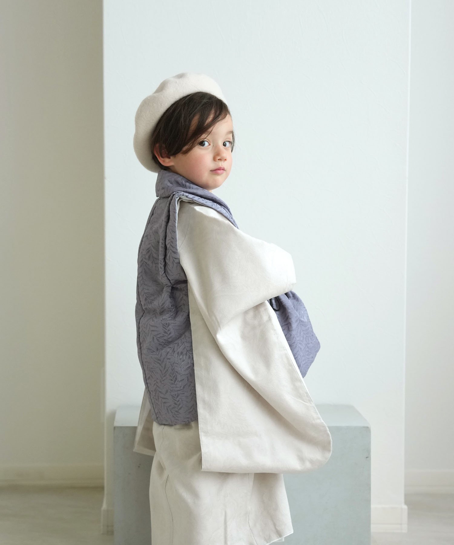 utatane｜ひよこ商店 七五三 3歳 被布コート 着物 セット 男の子 三歳