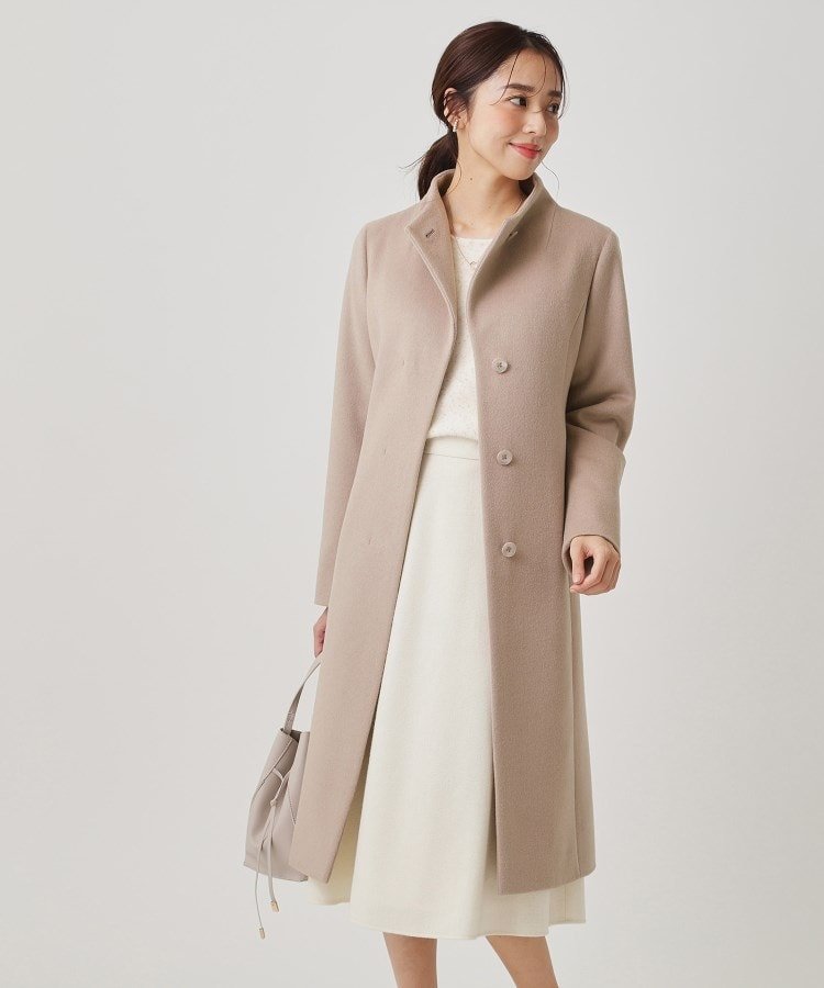 COUP DE CHANCE｜【カシミヤ混/日本製】Iラインスタンドウィングカラー