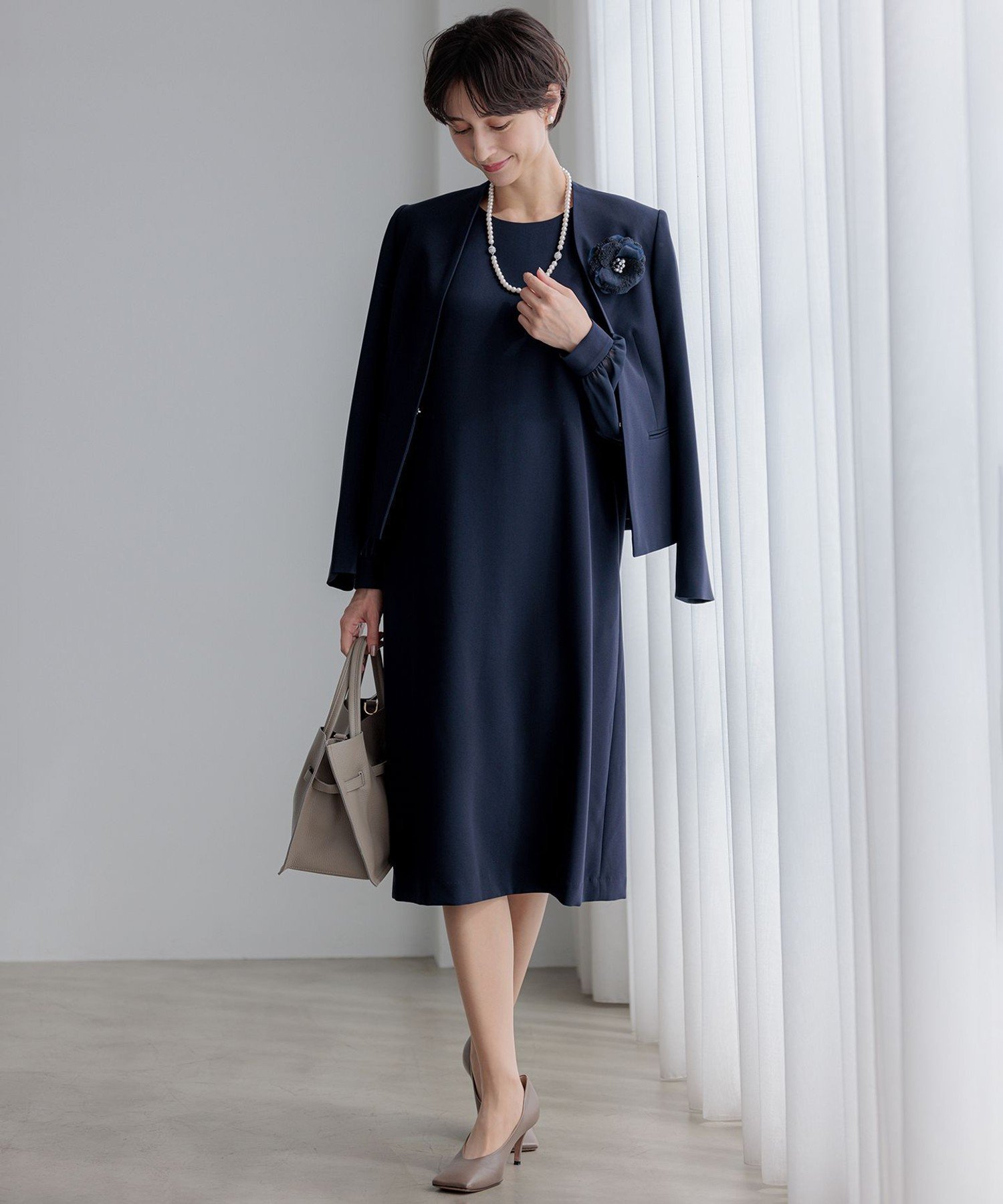 23区｜【セットアップ対応】トリアセダブルジョーゼット シフォン