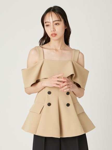 FRAY I.D｜オフショルペプラムトップス | Rakuten Fashion(楽天