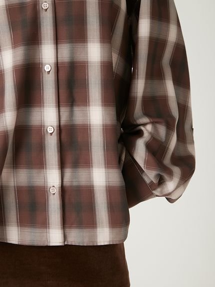 FRAY I.D｜オンブレラメチェックアシメシャツ | Rakuten Fashion(楽天