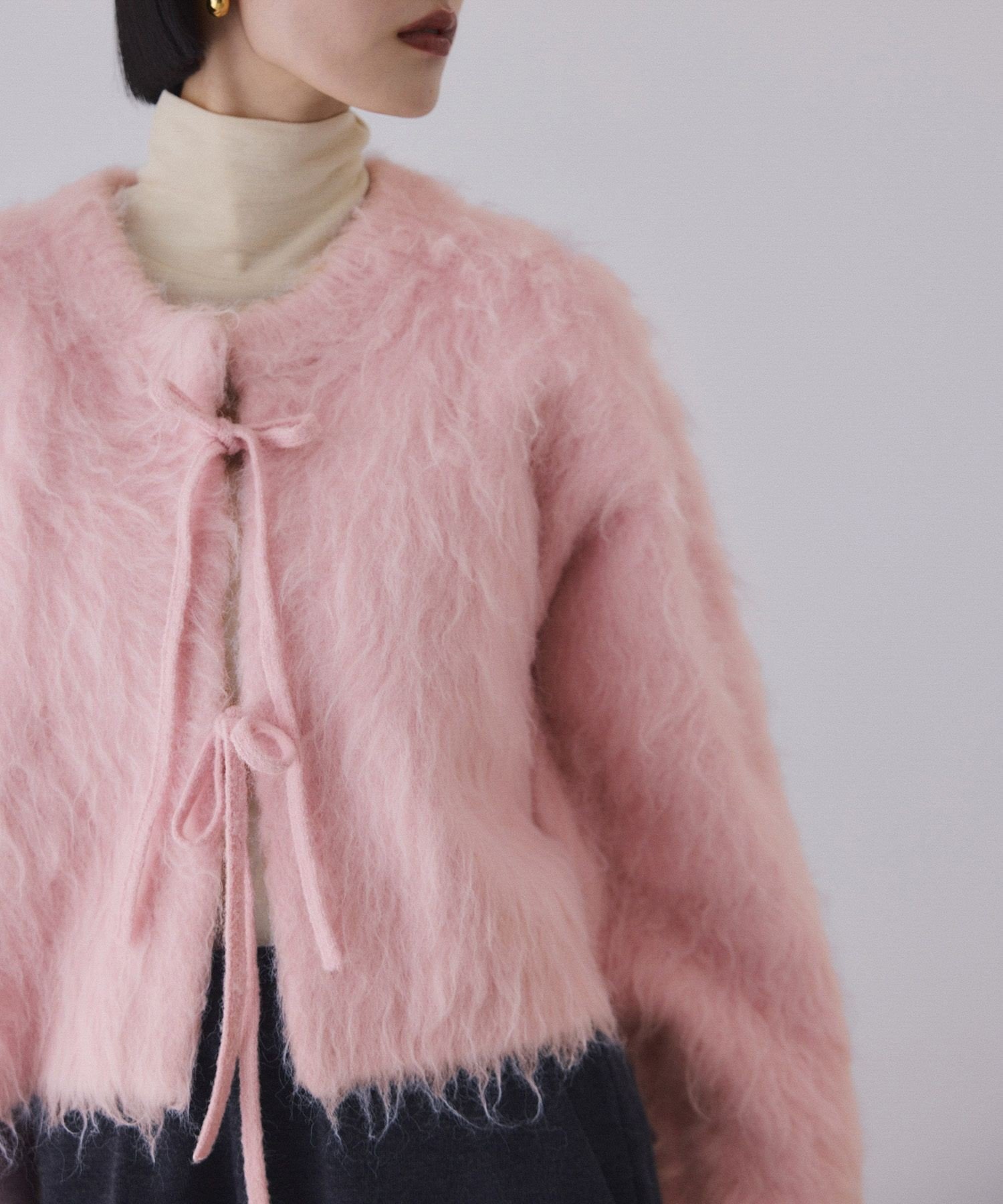 ADAM ET ROPE'｜アルパカフラッフィーカーディガン | Rakuten Fashion