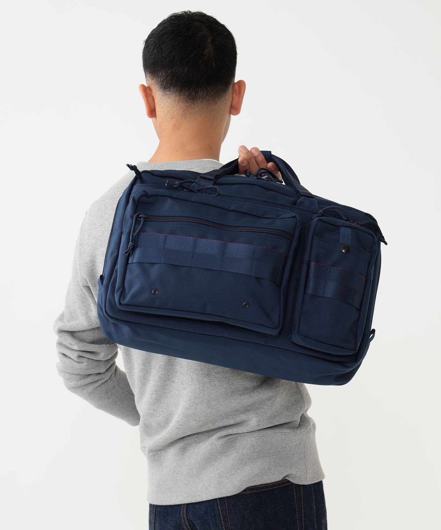 BEAMS MEN｜【B4サイズ収納可/PCスリーブ有/ショルダー付き/2WAY