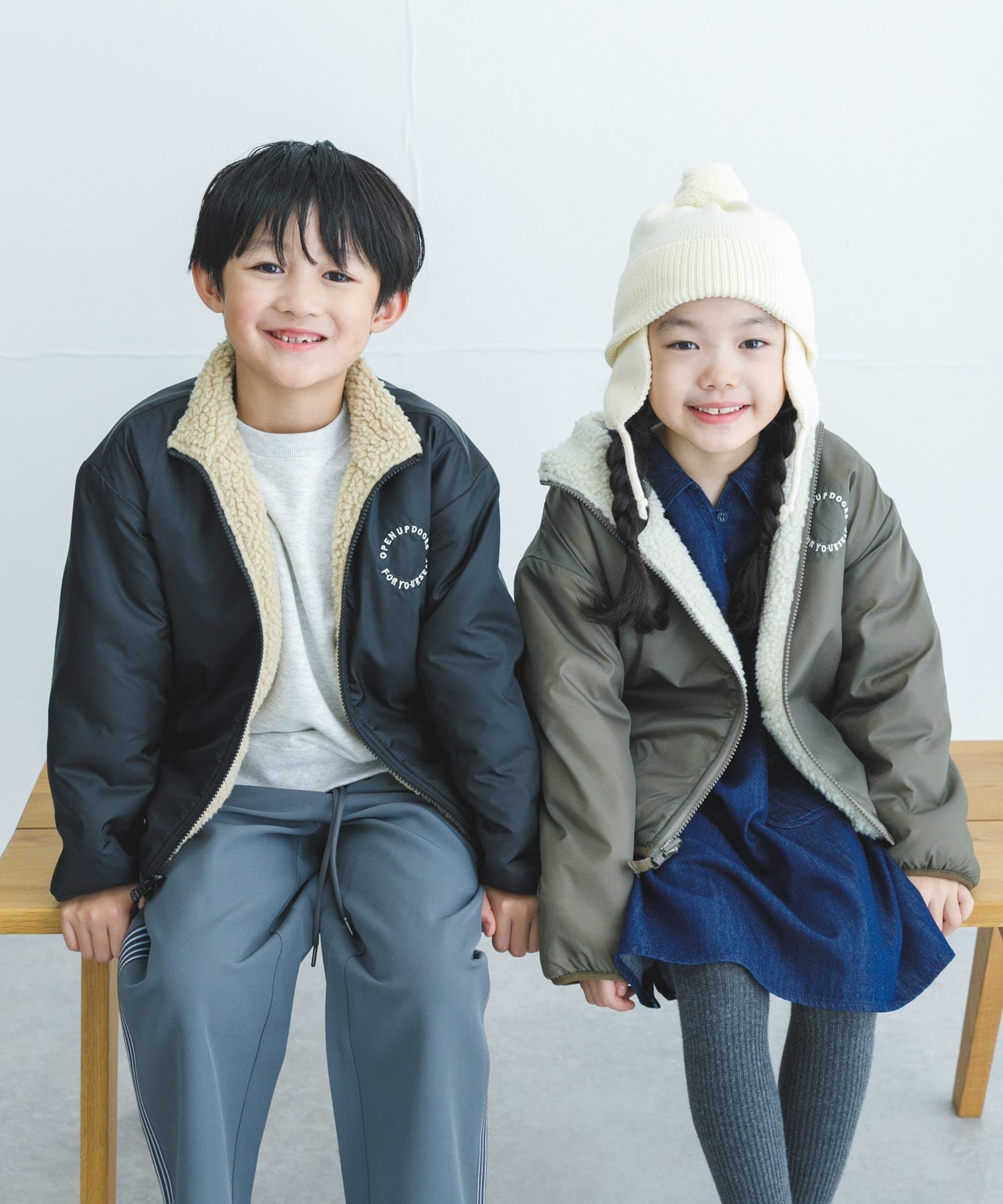 URBAN RESEARCH DOORS｜リバーシブルボアジャケット(KIDS) | Rakuten