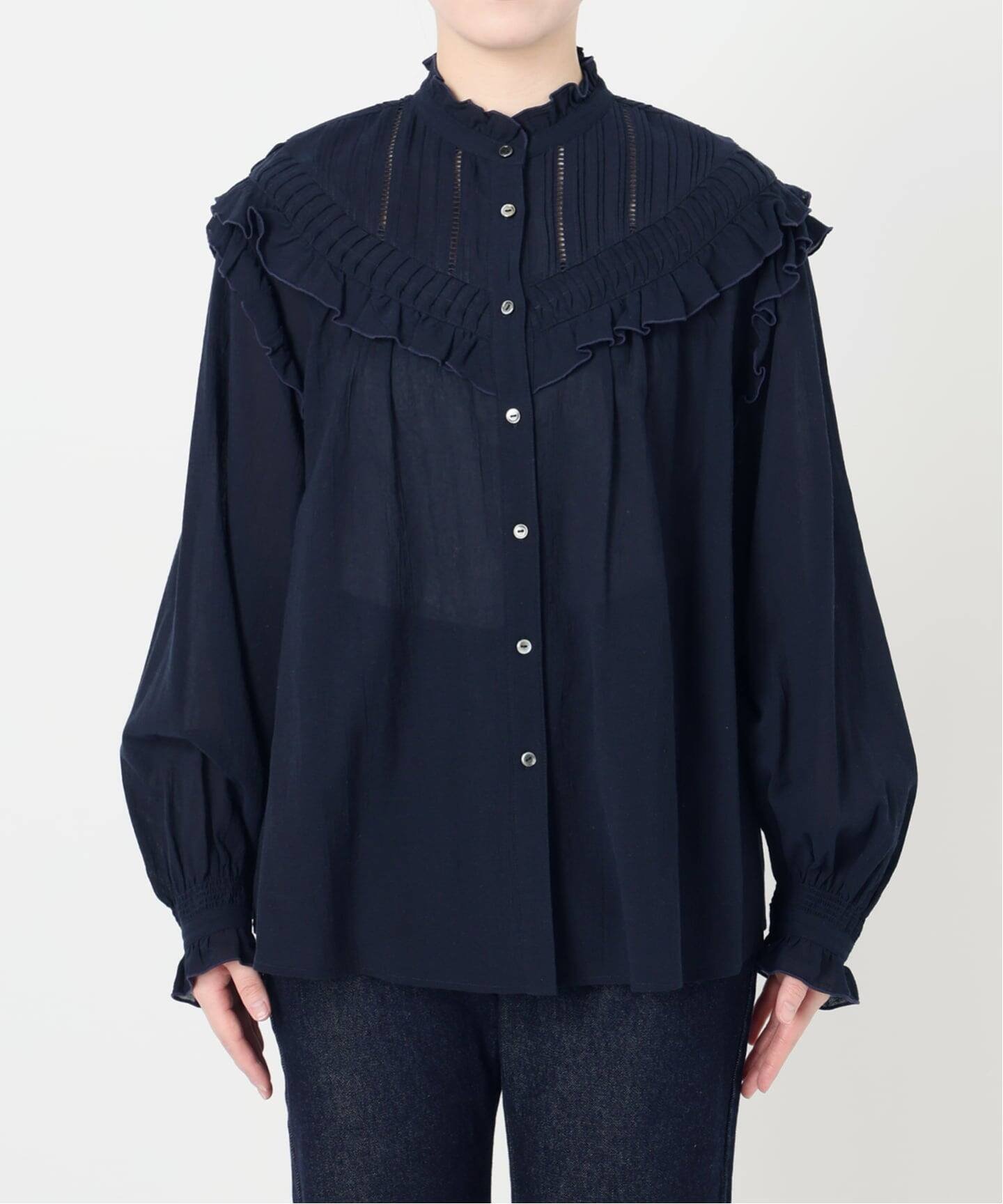 SLOBE IENA｜《WEB限定/追加3》フリルピンタックブラウス | Rakuten